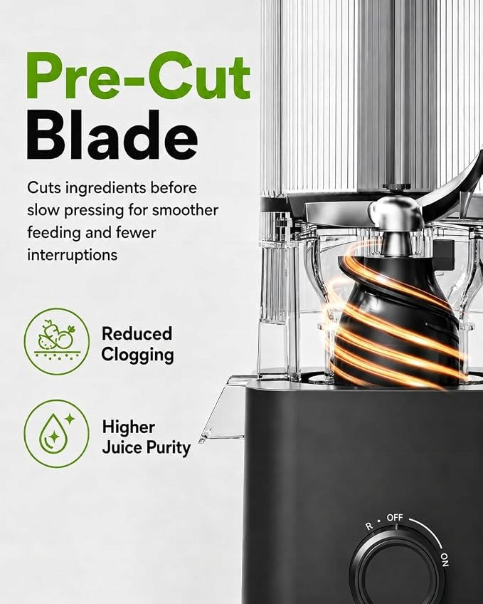3-in-1 slow juicer for juices and vegetables Manufacturer code AMZCHEF ZM1919
