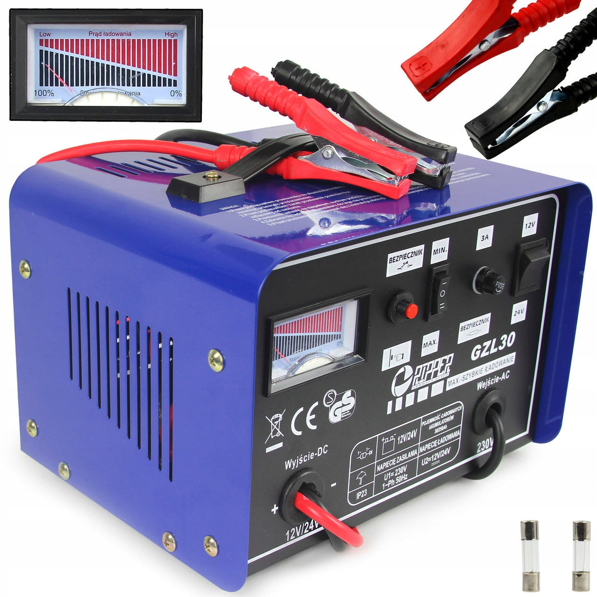 30-250 Ah FAST CHARGING RECTIFIER FOR CAR ACCUMULATIVES Brand Mar-Pol