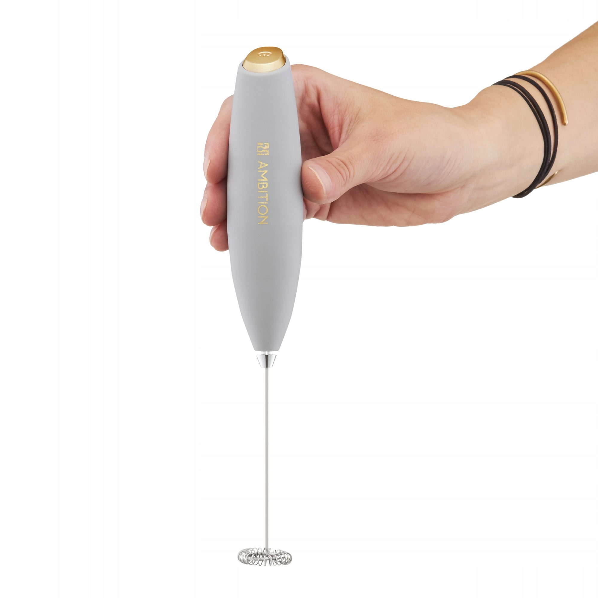 31926 Hand milk frother Royal grey AMBITION Brand Ambition