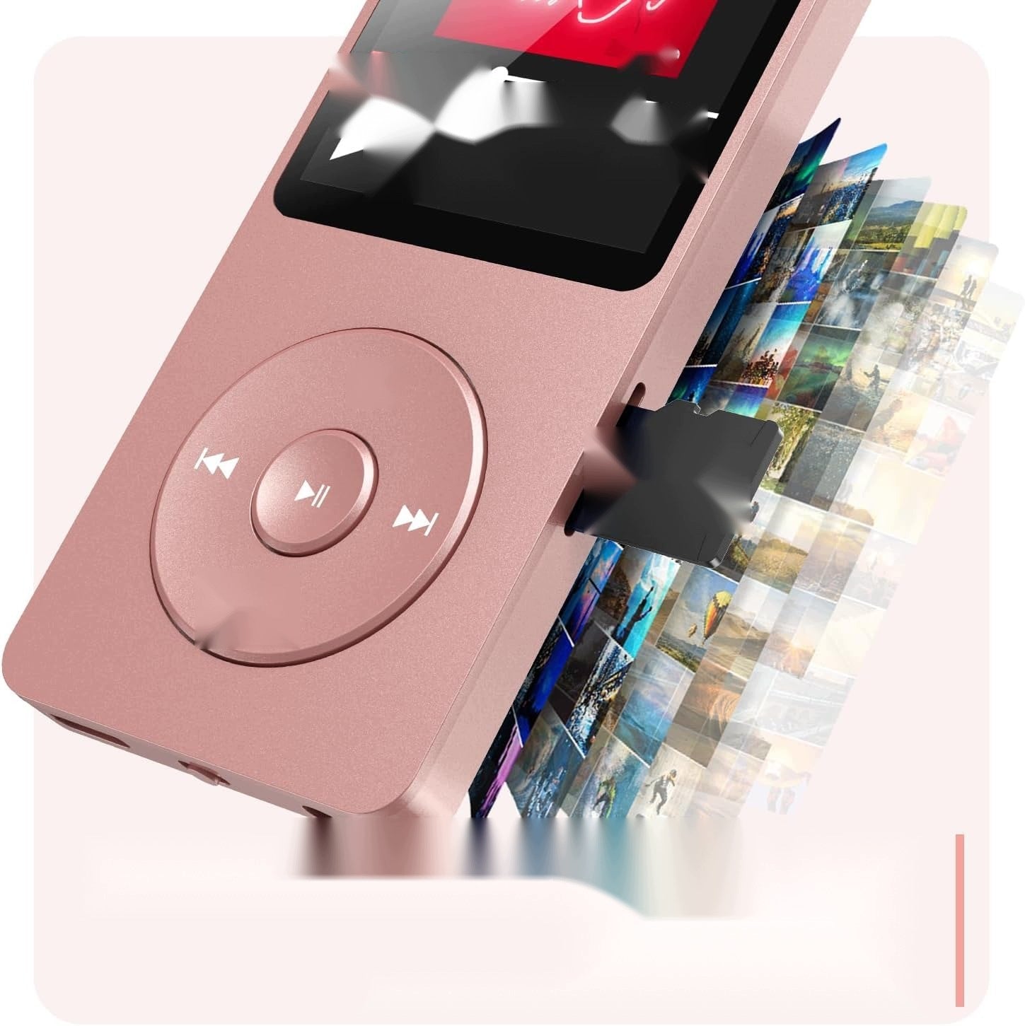 32GB BLUETOOTH PLAYER 5.3 RADIO FM PINK GOLD SOUND HI-FI LIGHT Manufacturer code 5908140900073