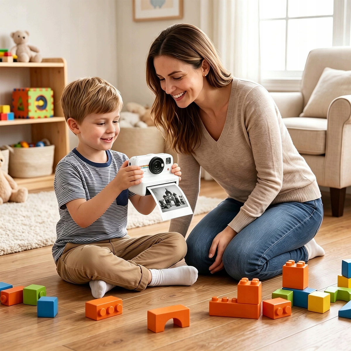 32GB INSTANT CAMERA FOR CHILDREN WITH THERMAL PRINTER AND LARGE SCREEN Model Aparat NATYCHMIASTOWY dla dzieci zdjęcia