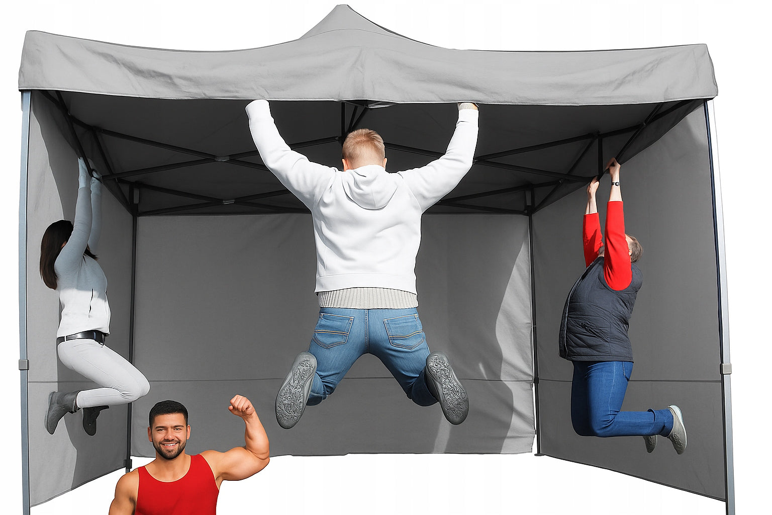 34KG 3x3 EXTRA POWER TRADE GARDEN TENT FAIR PAVILION TUREK FOLDING