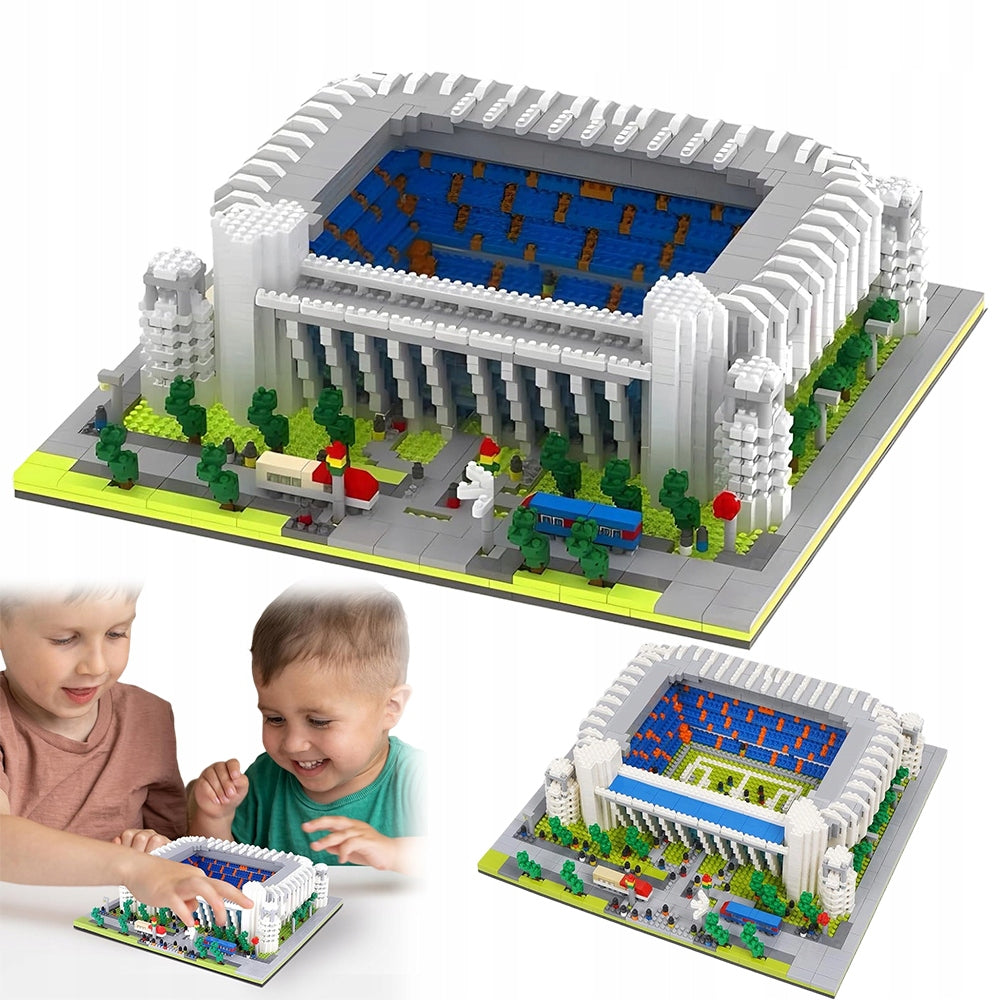 3500 Elements Real Madrid Football Stadium Block Set Blue