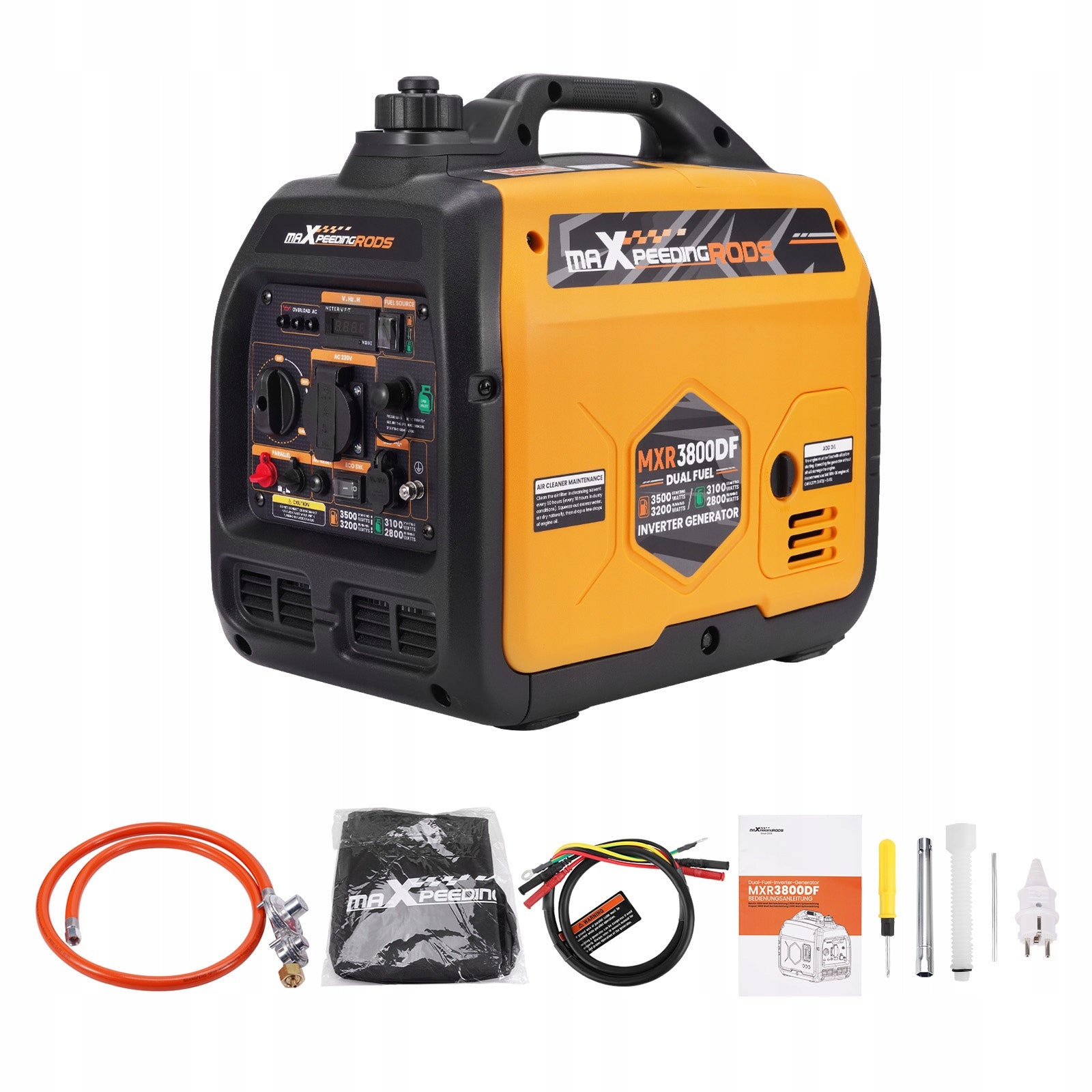 3500W/3200W petrol/LPG inverter generator Silent MXR3800DF