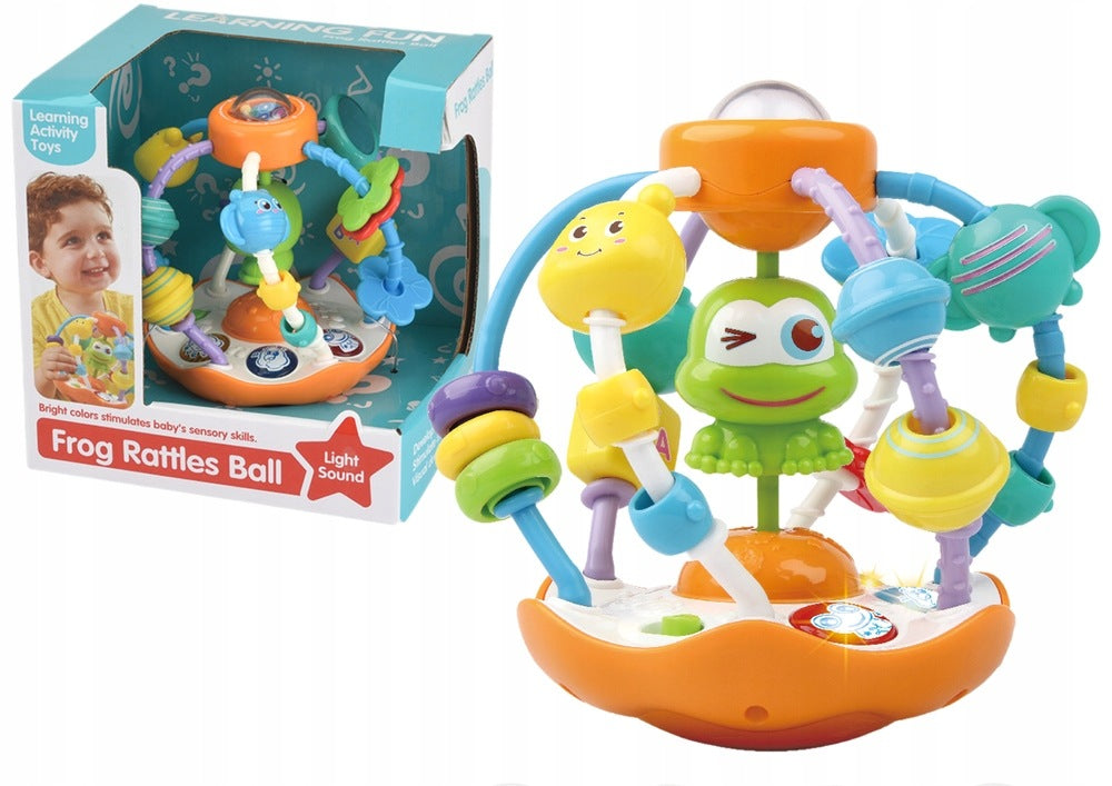 35751 SENSORY BALL FROG RATTLE LIGHT SOUND LEARNING FUN