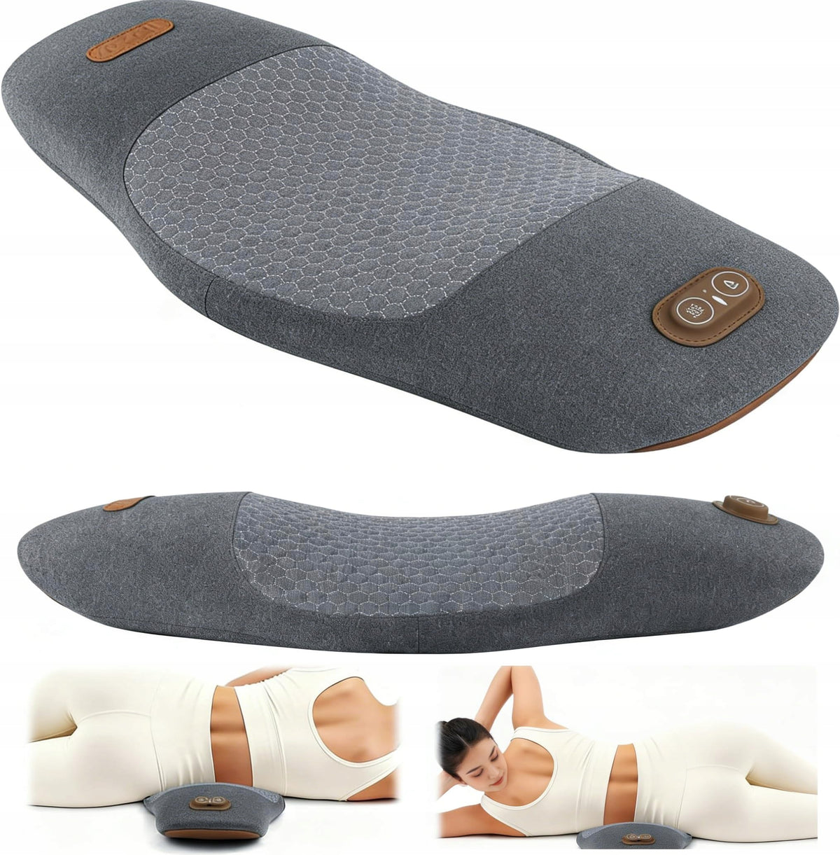 359W 3IN1 ELECTRIC BACK MASSAGER FOR SPINE NECK VIBRATION PILLOW