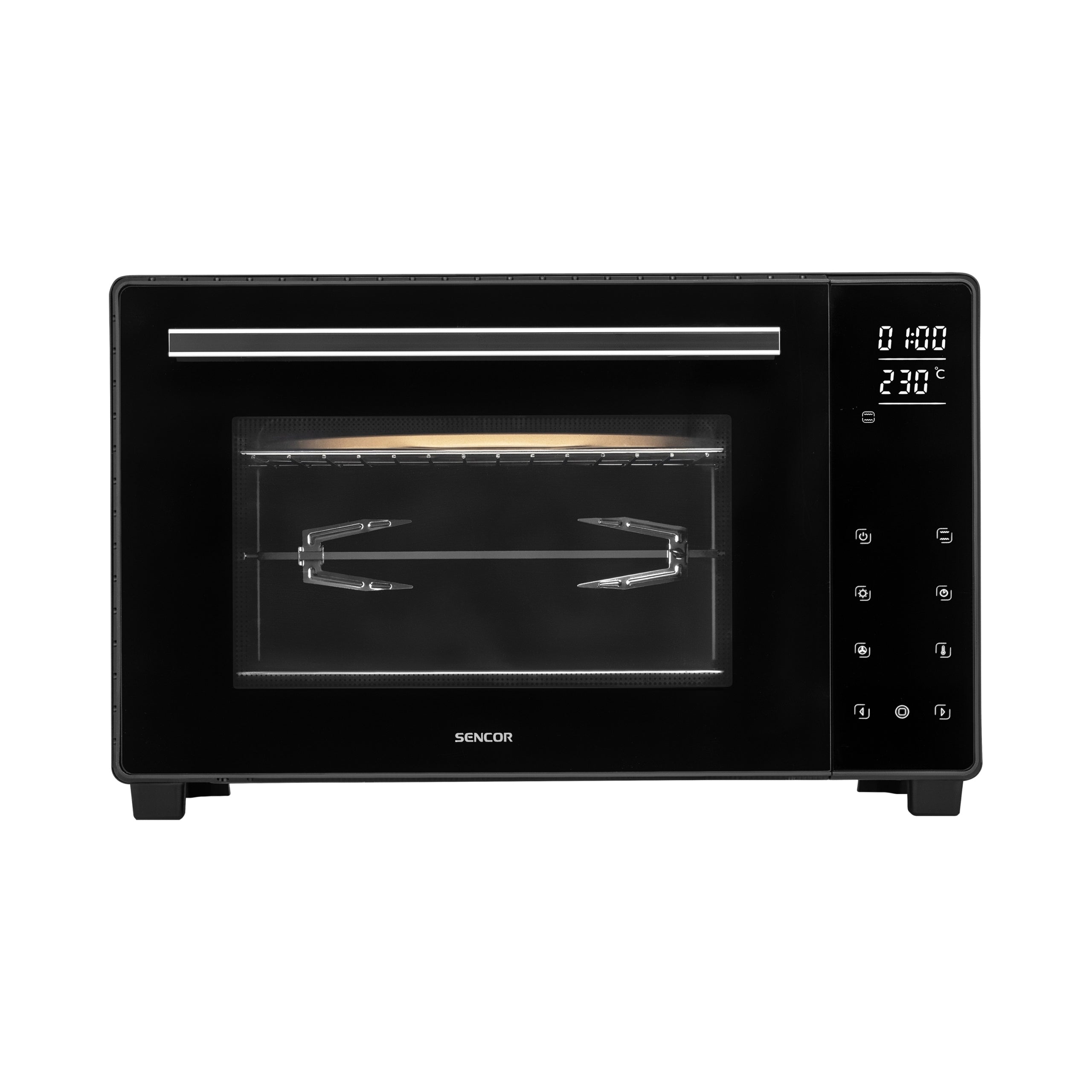 35L electric oven with spit and thermocouple Sencor SEO 3250BK