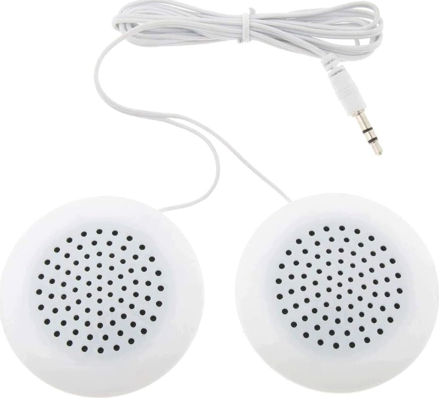 35MM WIRED PILLOW SPEAKER WHITE WATERPROOF STEREO MUSIC MP3
