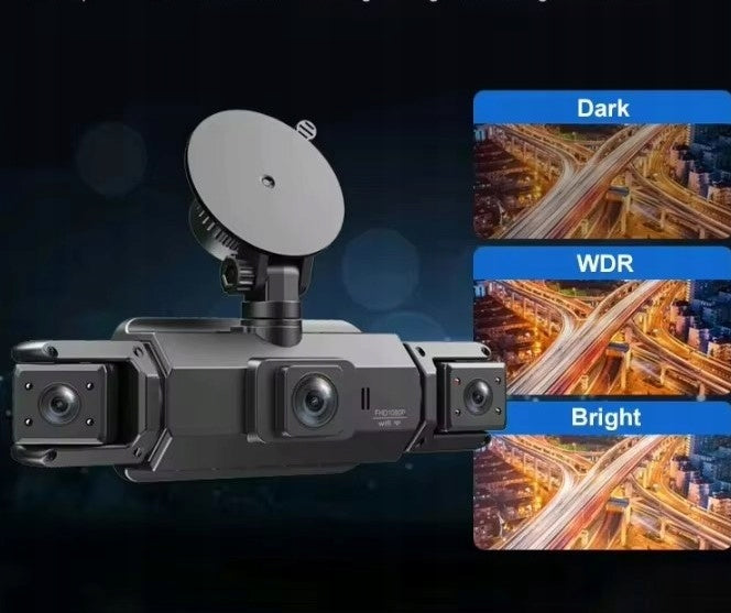 360° 4-Channel WiFi Camera GPS IR G-Sensor FHD Parking Menu PL iOS Brand no brand
