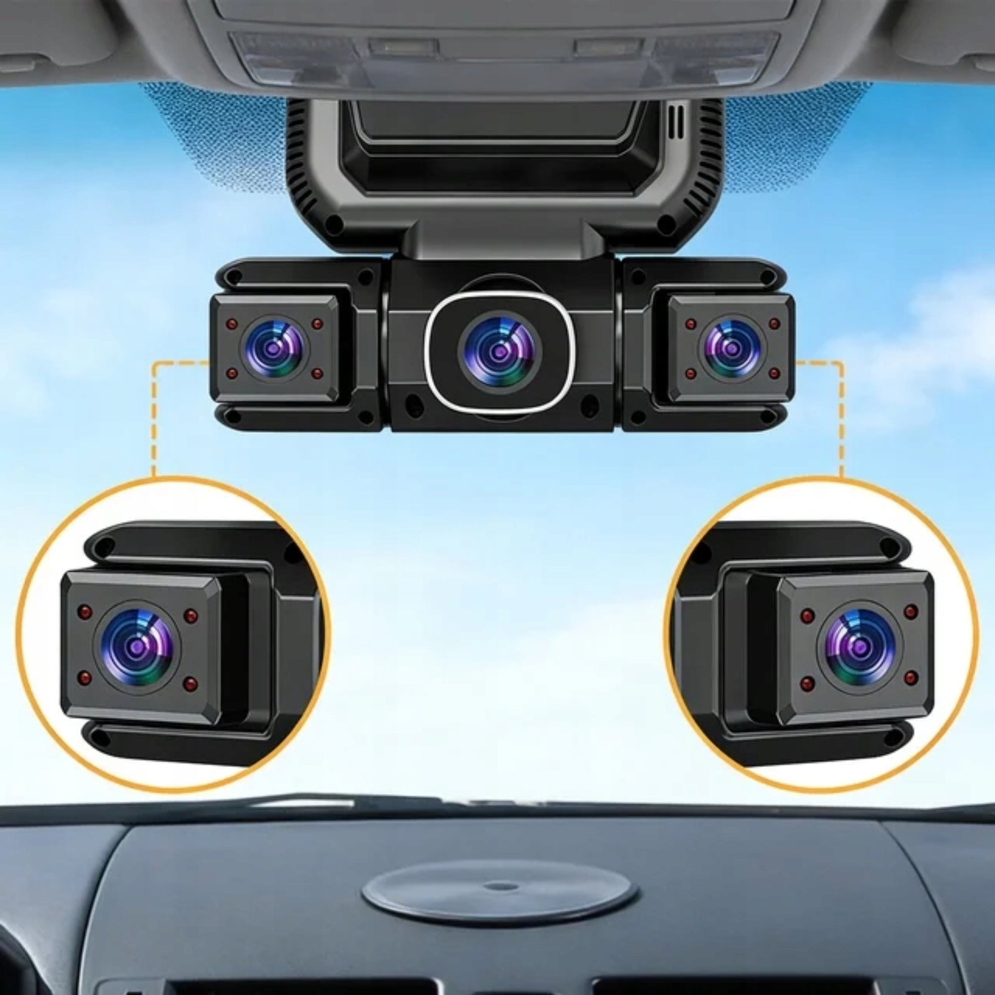 360° CAR DVR FULL HD REVERSING CAMERA WITH NIGHT MODE Memory card included none