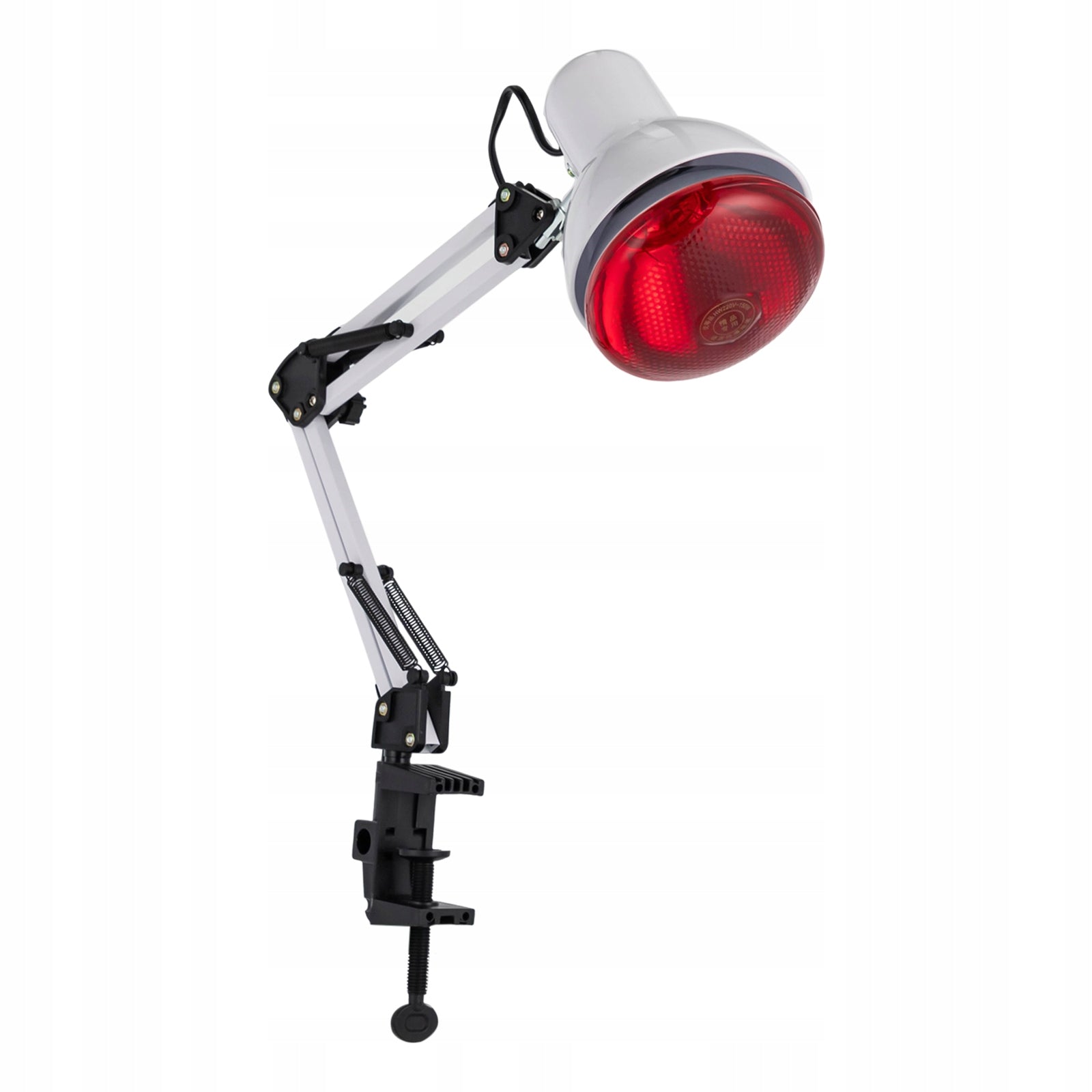360° Metal Infrared Lamp, 150W 220V Infrared Red Light Therapy Lamp,13*13cm