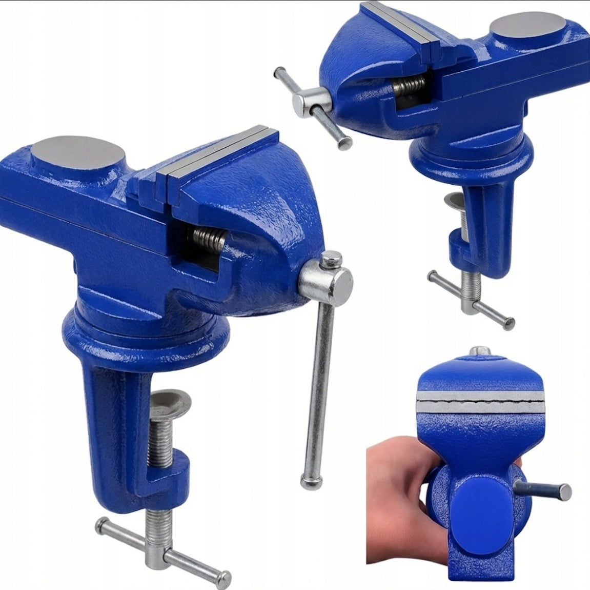 360° Rotary Locksmith Vise with Anvil Cast Iron Table Modeling
