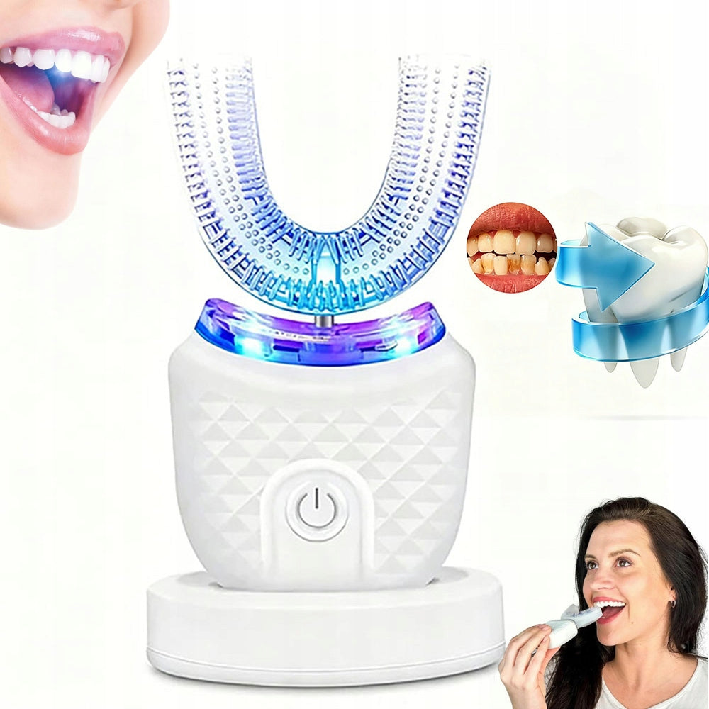 360 U-SHAPE SONIC TOOTHBRUSH FOR CHILDREN AND ADULTS TEETH WHITENING