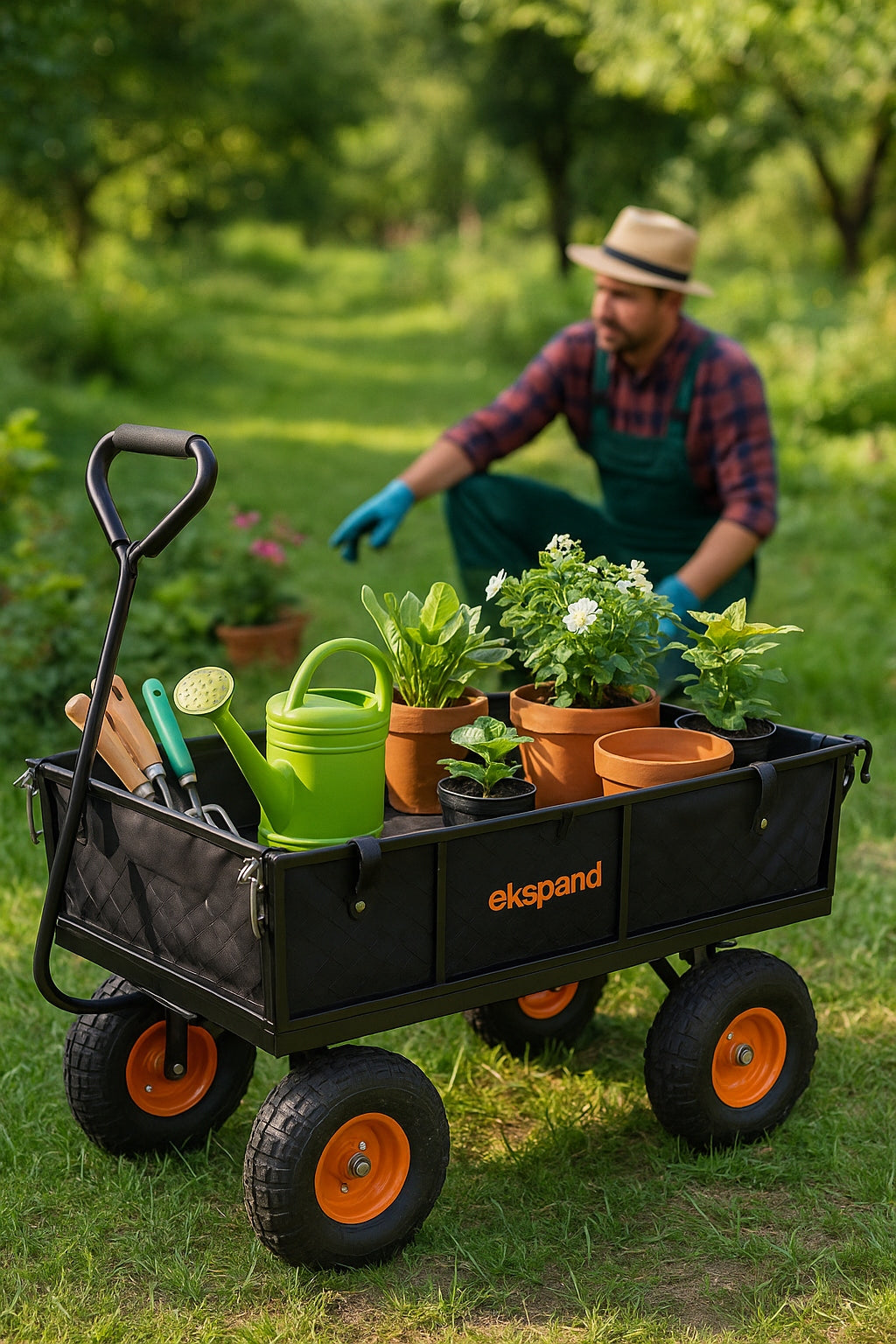 Sodo vežimas - karutis Fluxar SV-1112, 100l