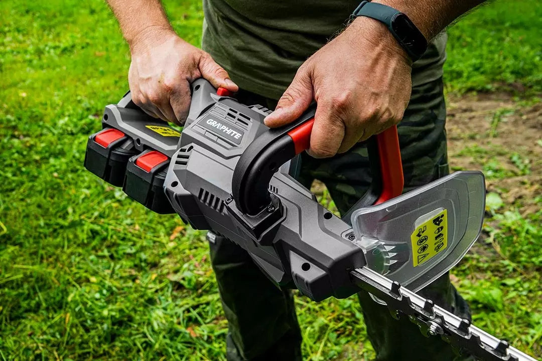 36V Cordless Hedge Trimmer Powerful + 2x 2Ah Battery + Charger Brand GRAPHITE