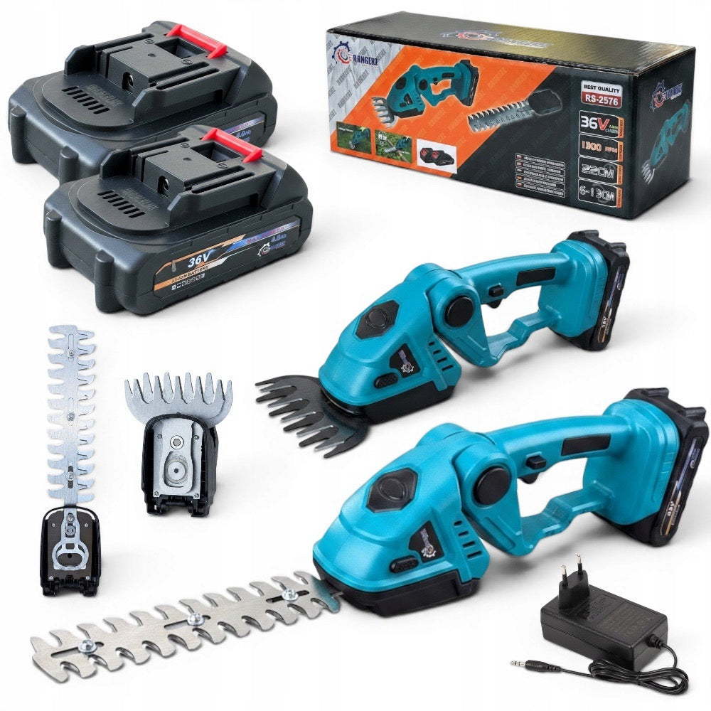 36VF 2x4Ah 2in1 Cordless Hedge and Grass Shears