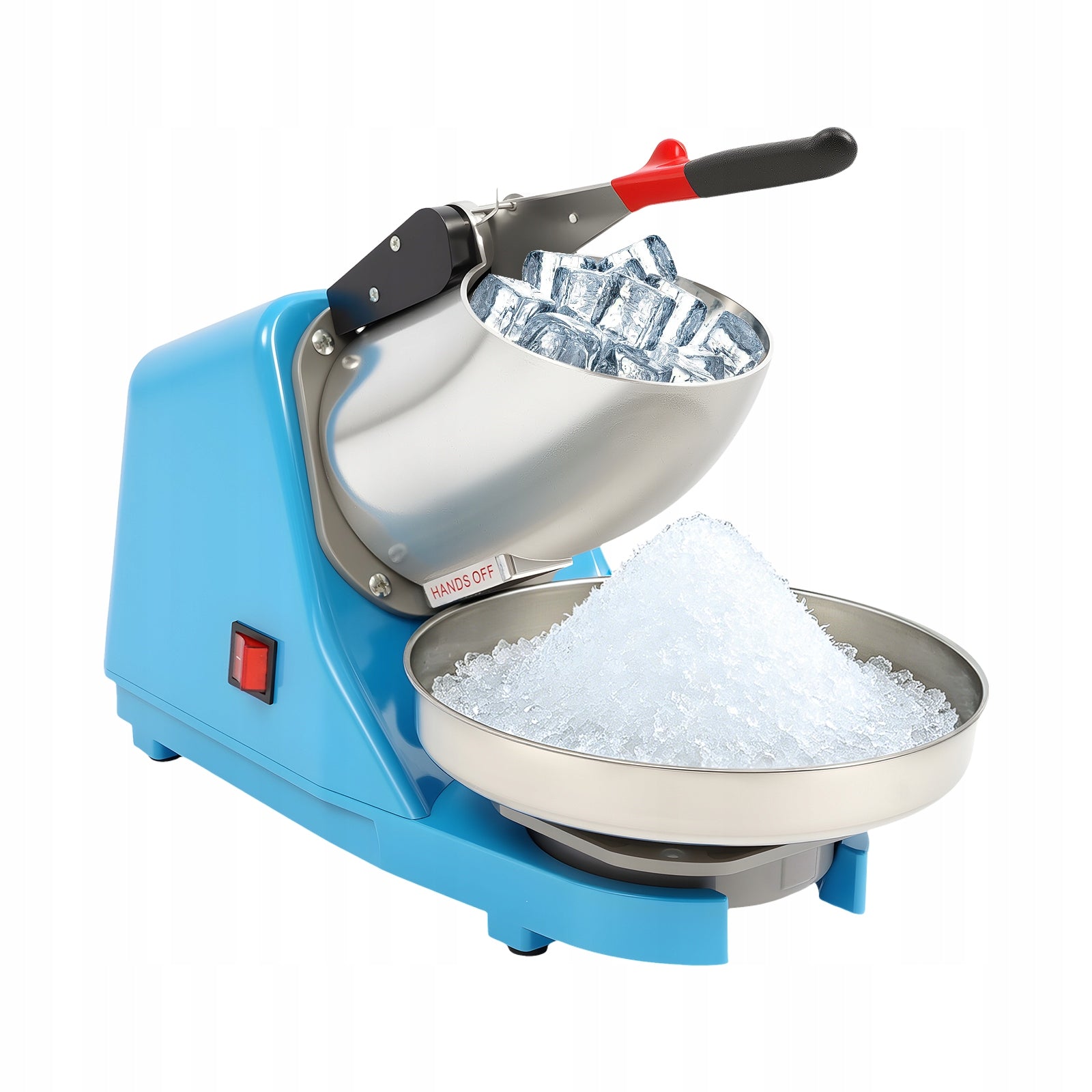 380W Electric Ice Crusher Double Stainless Steel Blade 2200 rpm 65kg/H
