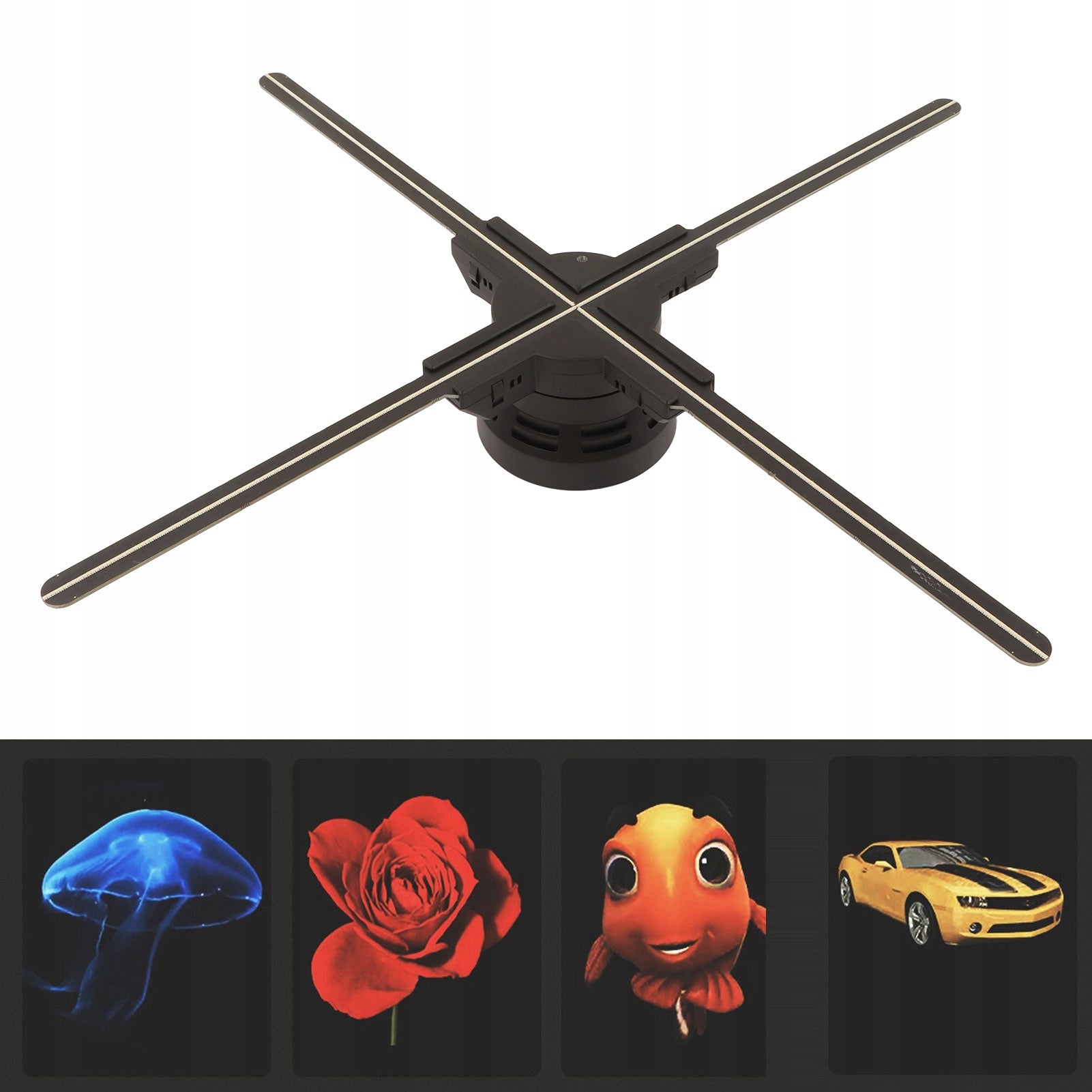 3D HOLOGRAM PROJECTOR 520X520MM 624 LED 2000X624 72W 100-240V Manufacturer code 35088