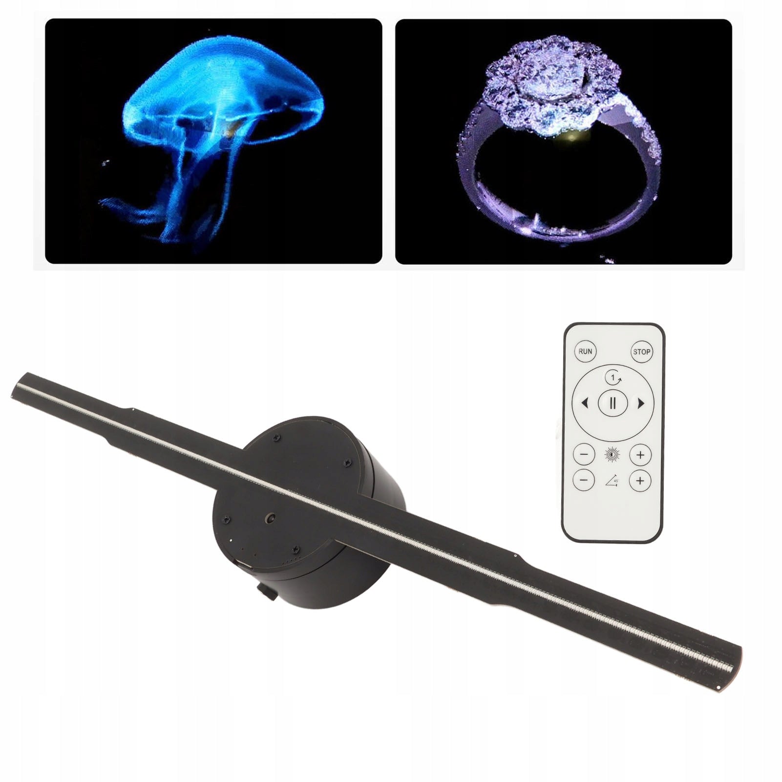 3D HOLOGRAM WIFI ADVERTISING PLAYER 41.5CM 18W LED HOLOGRAPHIC PROJECTOR Brand no brand