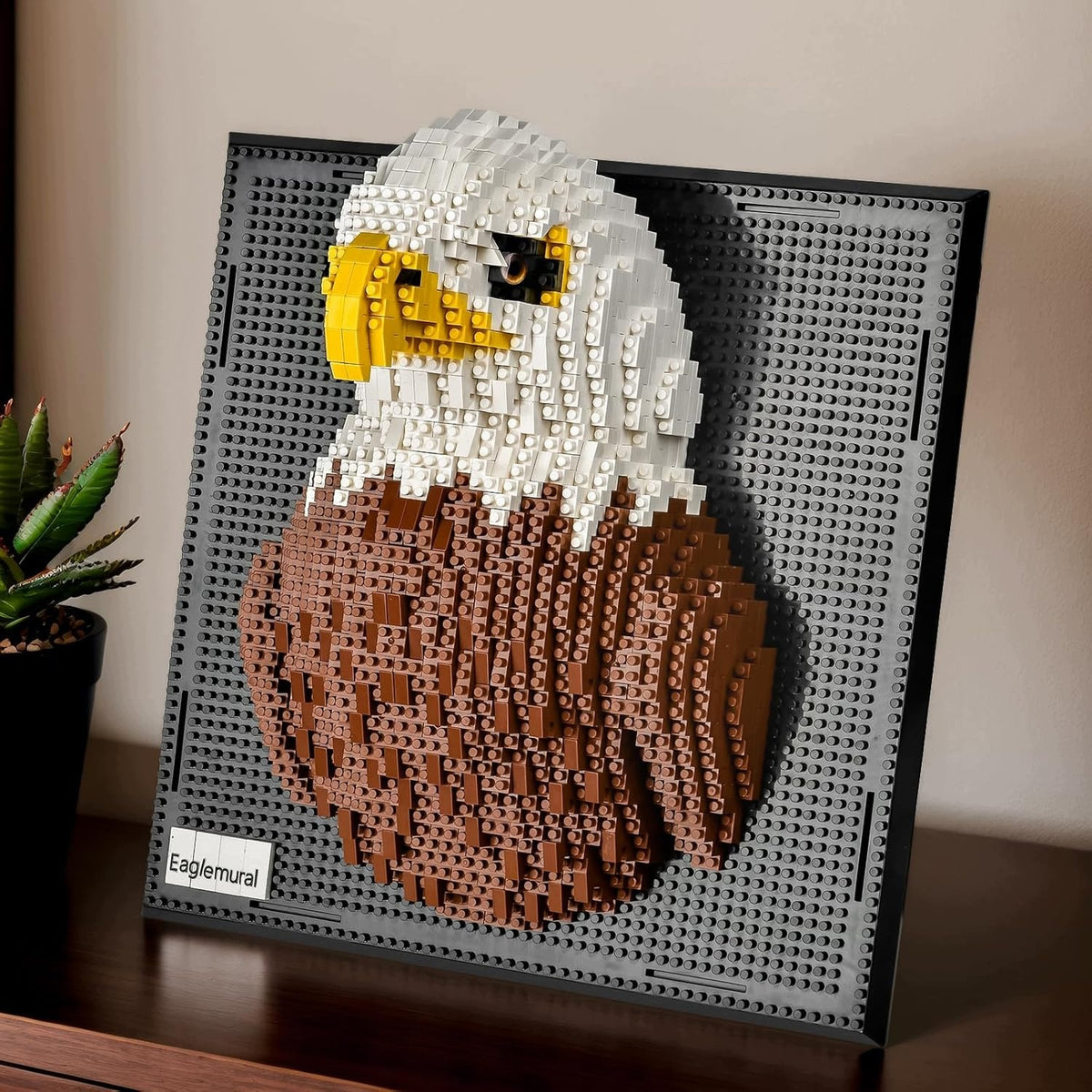 3D Picture With Blocks Eagle 1924 Mini Elements Decoration For Living Room And Office Packaging status original