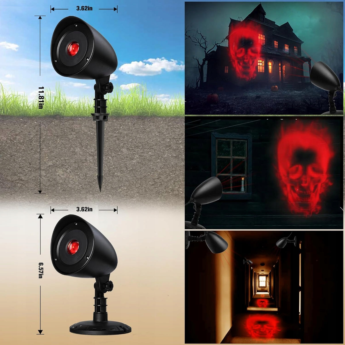 3D Projector Red Levitating Skull Brand Shenzhen