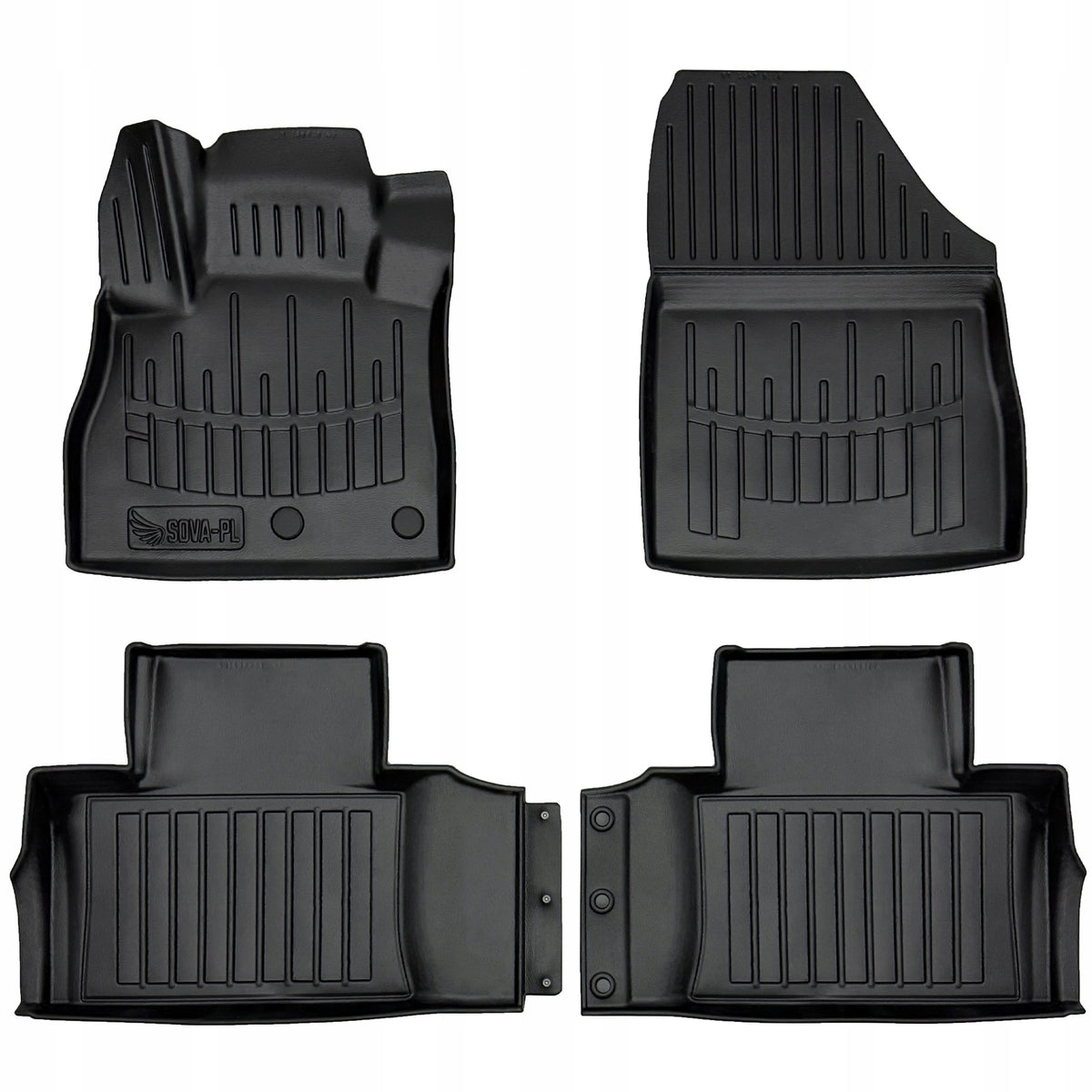3D Rubber Rugs for Renault Grand Scenic IV (2016-2022) 1 and 2 row Manufacturer Stingray