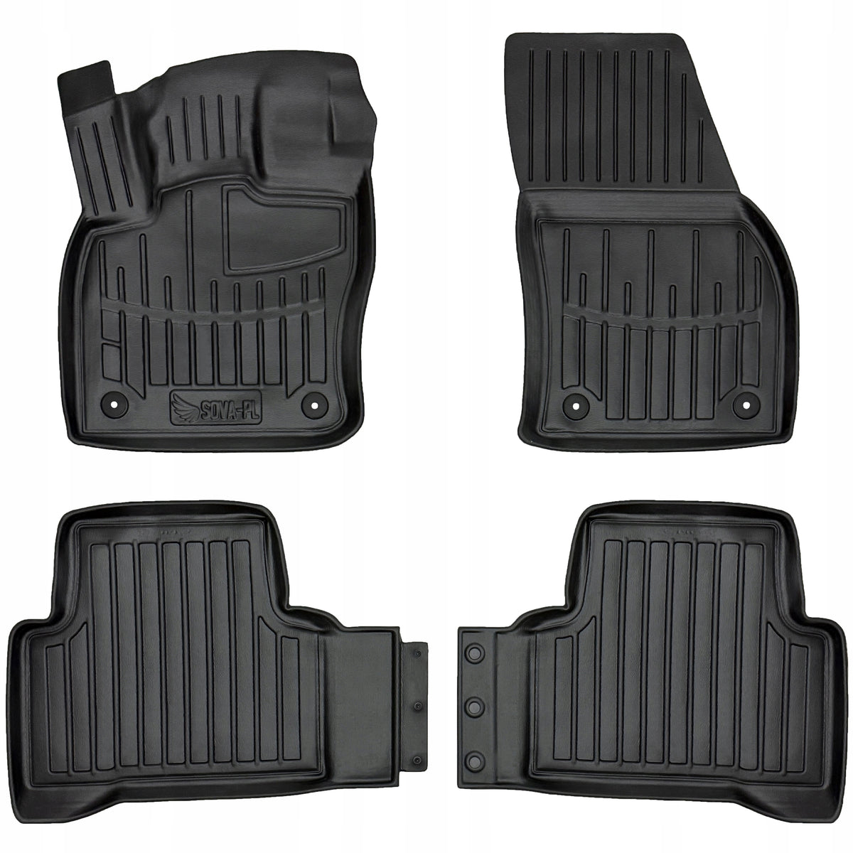 3D Rubber Rugs for Volkswagen Touran III (2015-2026) Manufacturer Stingray