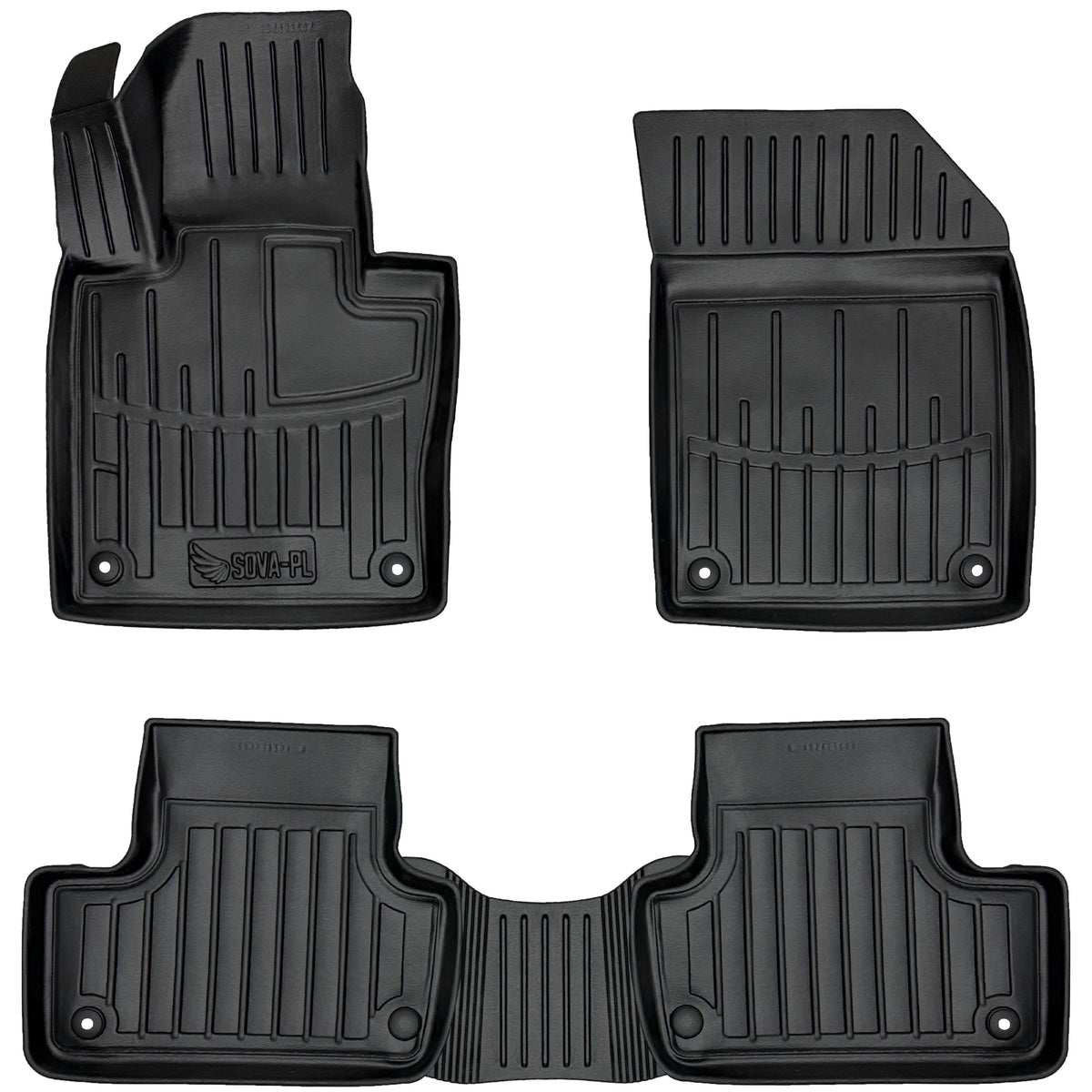 3D Rubber Rugs for Volvo XC60 II (since 2017)