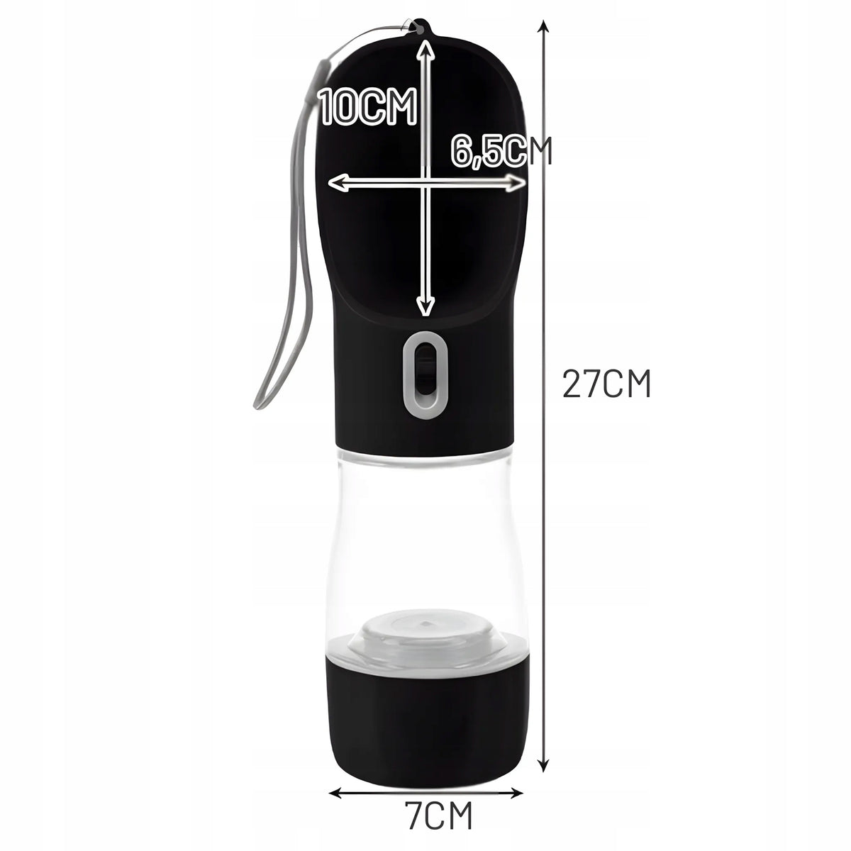 3IN1 DOG WATER BOTTLE DRINKER BOWL WATER FOOD AUTO TRAVEL WALK SUMMER 0,3L Packaging status original