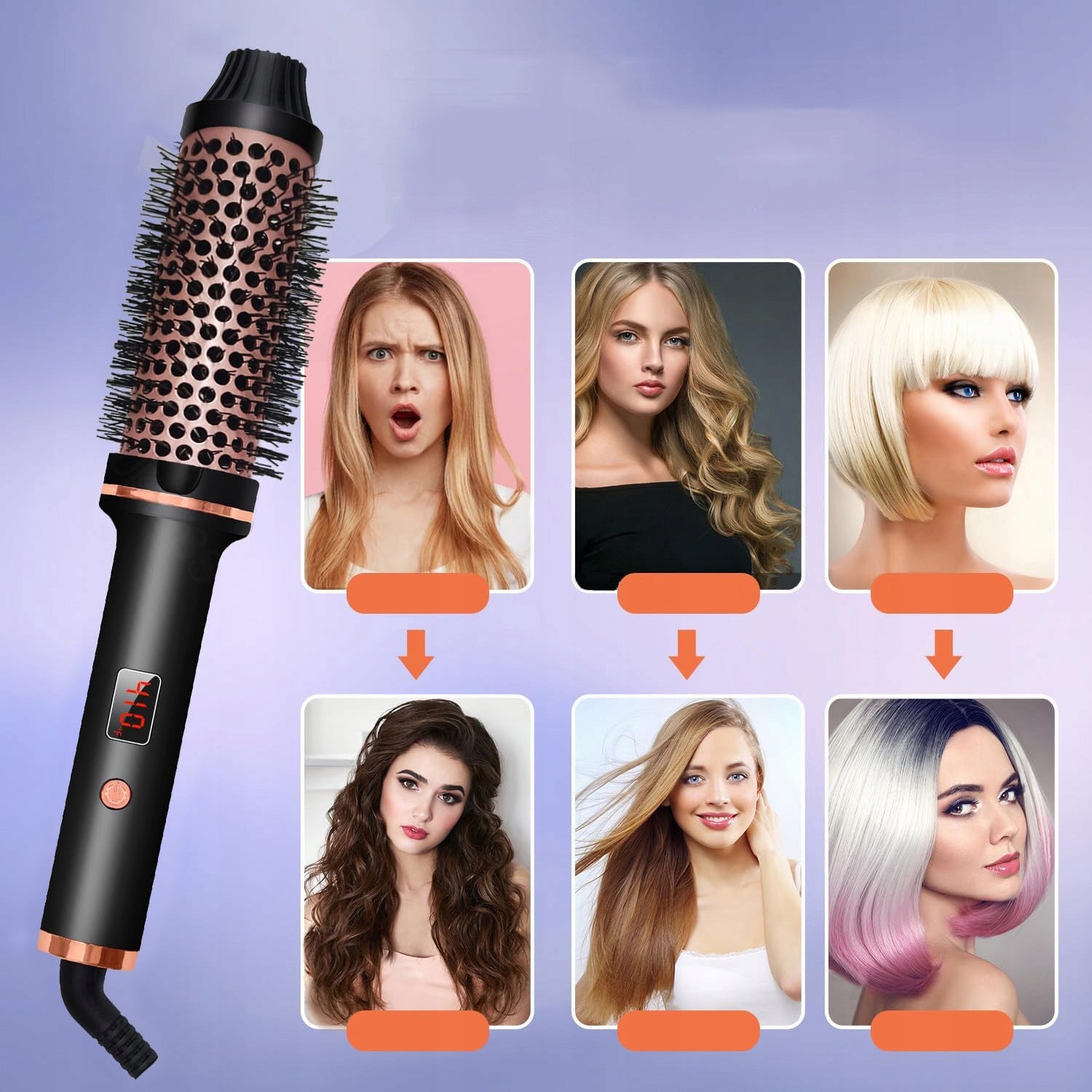 3IN1 HOT AIR BRUSH, HAIR CURLER 5 TEMPERATURE SETTINGS Brand no brand