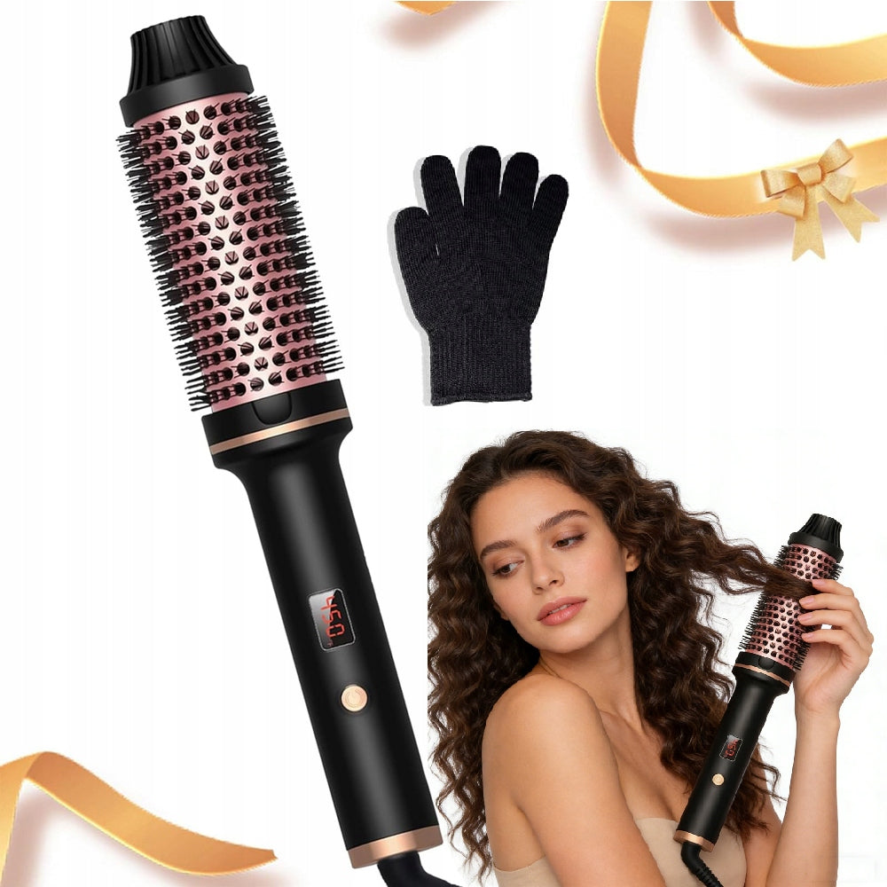 3IN1 HOT AIR BRUSH, HAIR CURLER 5 TEMPERATURE SETTINGS