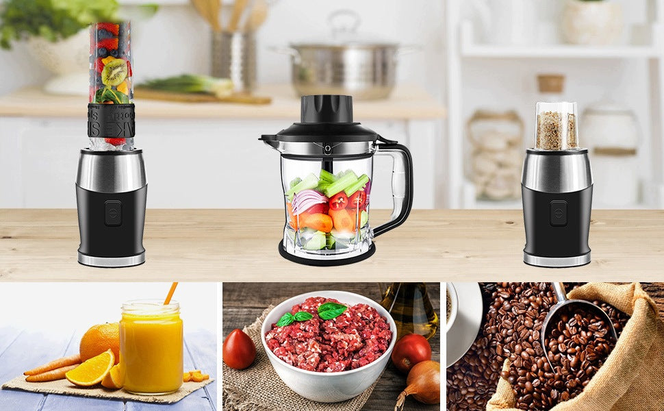 3IN1 MULTIFUNCTION CUP BLENDER FOR SMOOTHIE MEAT COFFEE GRINDER Packaging status original
