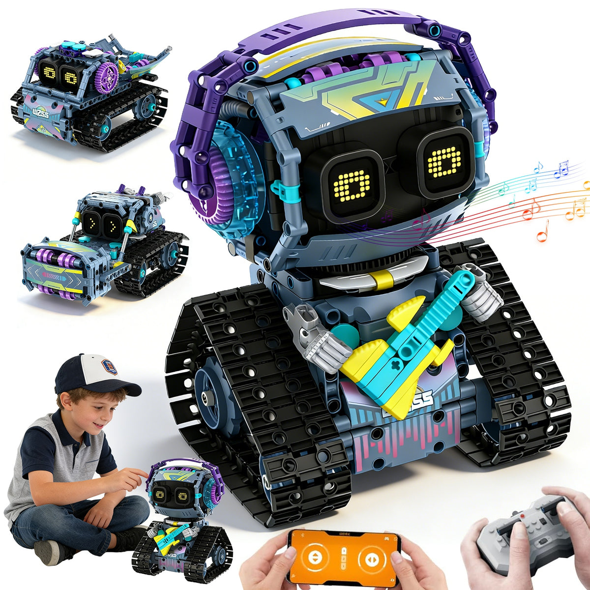 3IN1 PROGRAMMABLE ROBOT CONSTRUCTION KIT APP REMOTE CONTROL INTELLIGENT