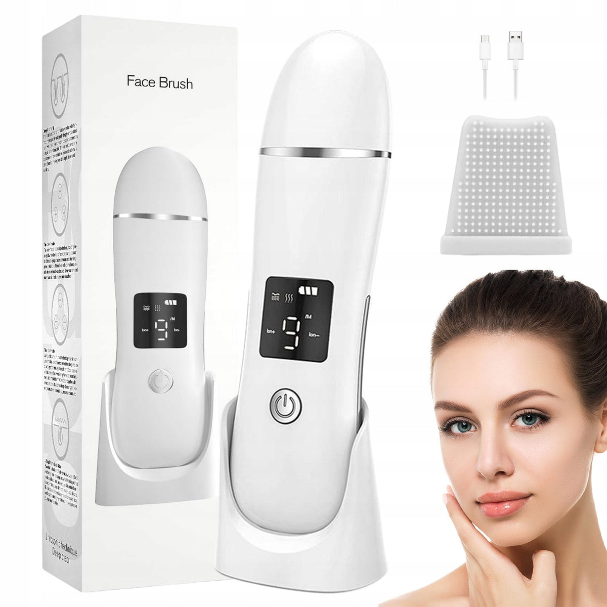3IN1 ULTRASONIC WIRELESS FACE CAVITATION SCRUB