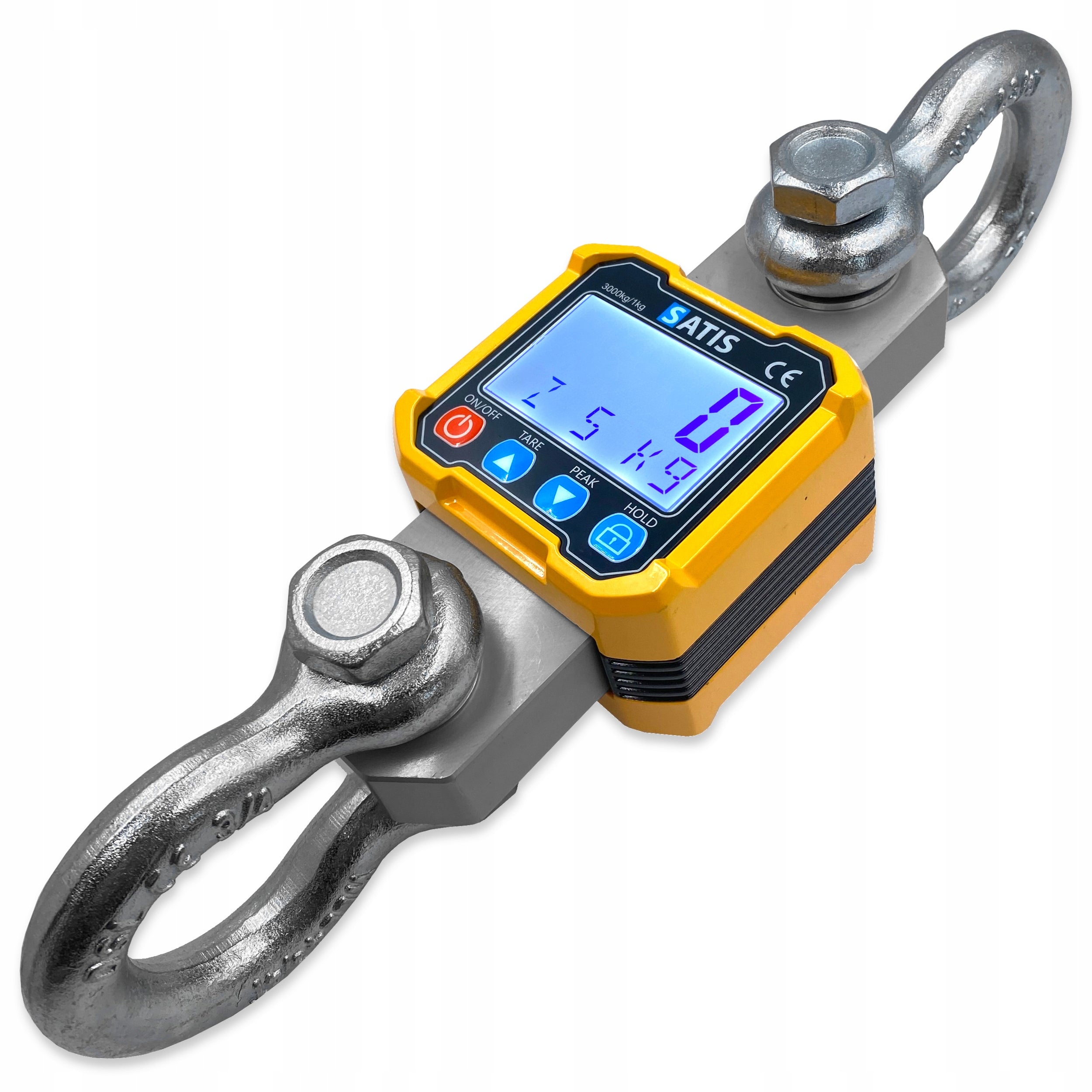 3T 3000KG ELECTRONIC HOOK SCALE BATTERY OPERATED + INDUSTRIAL REMOTE CONTROL Brand SATIS