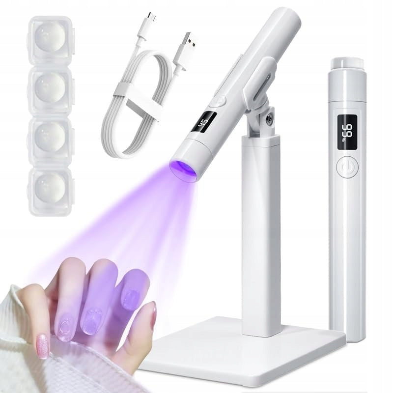 3W Mini LED + UV Nail Lamp for Gel Curing (with Stand)