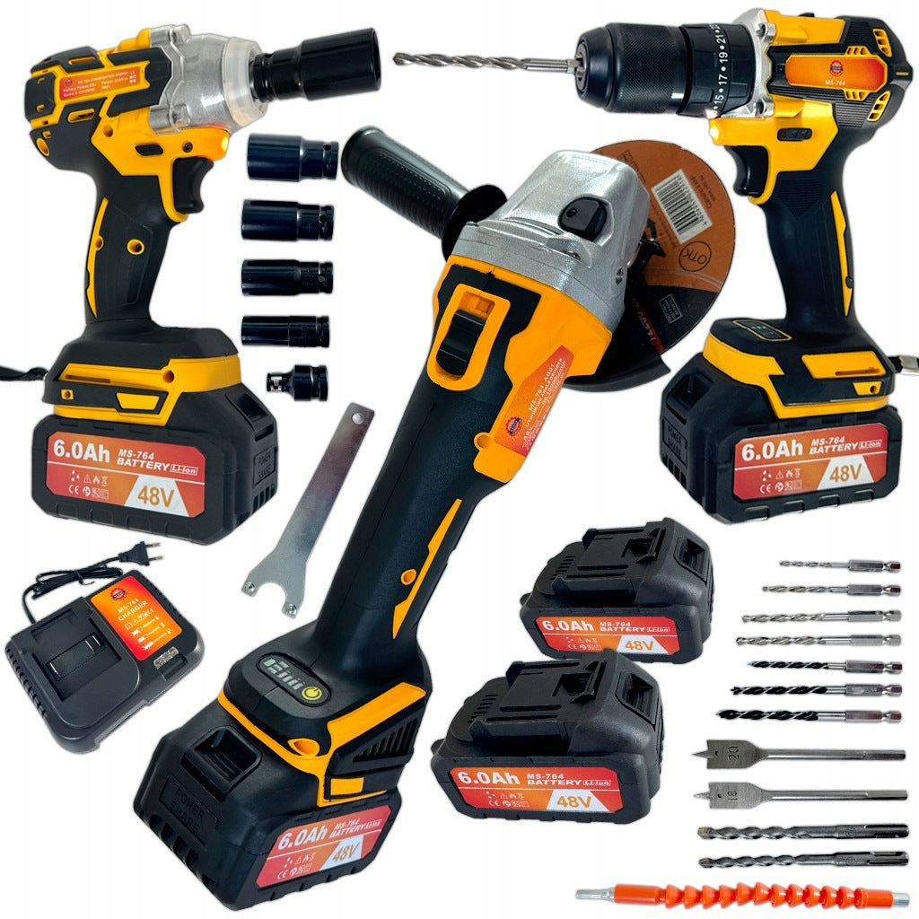3in1 2 Cordless Power Tool Kit Batteries in Case