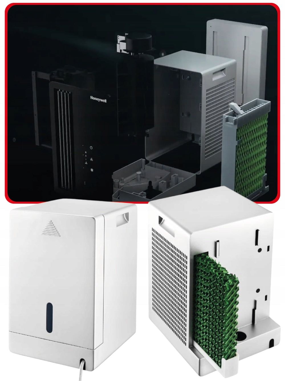 3in1 DESK EVAPORATIVE AIR CONDITIONER HONEYWELL ZETA Airflow 420 m³/h