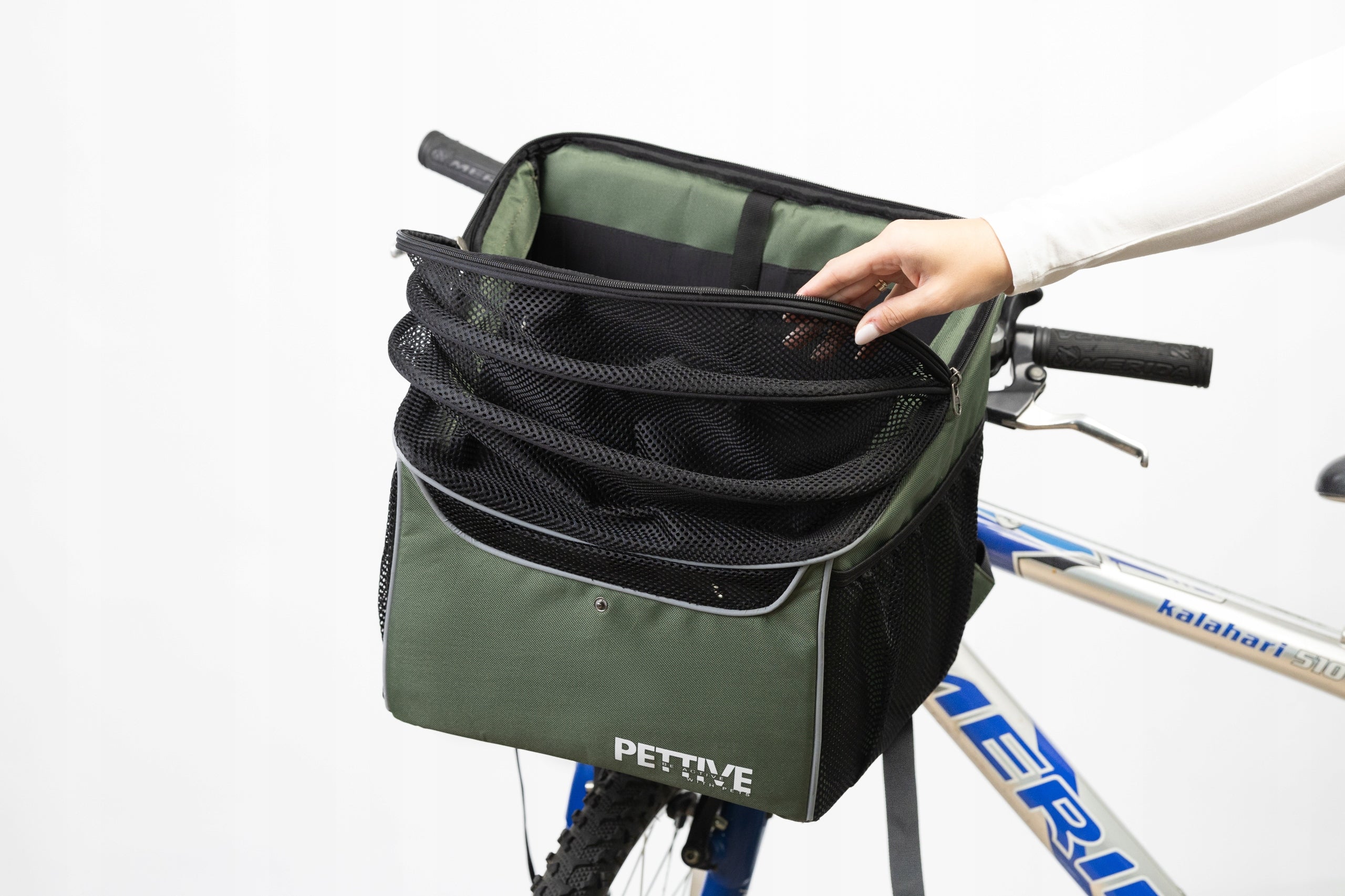 3in1:Dog or cat bike basket, dog backpack, 7kg car seat Manufacturer code PTBCBIKEOGRE0001