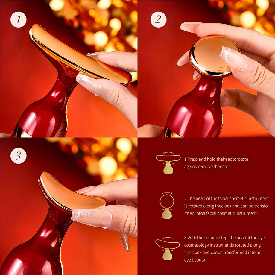 3in1 Face Massager | Electric Gua Sha | Lifting & Drainage | Anti-Aging Manufacturer code Masażer Celestiqa 3w1
