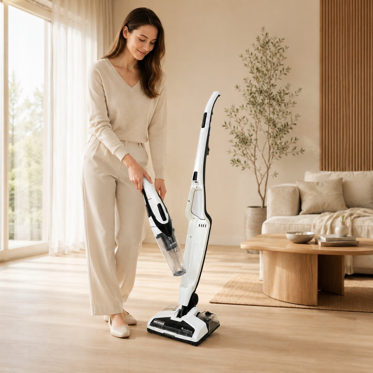 3in1 Handheld LED HEPA Upright Cordless Mopping Vacuum Cleaner for Car Home Dust container volume 0.5 l