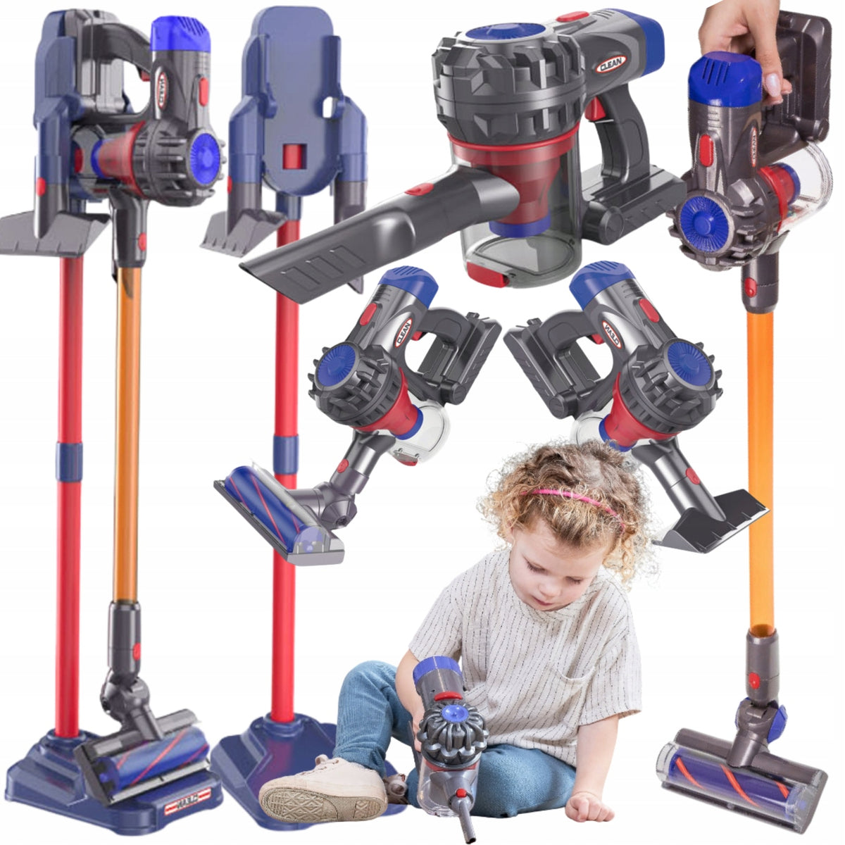 3in1 Interactive Upright Vacuum Cleaner for Kids Pull-In Suction Function 3+ Manufacturer code HN173121
