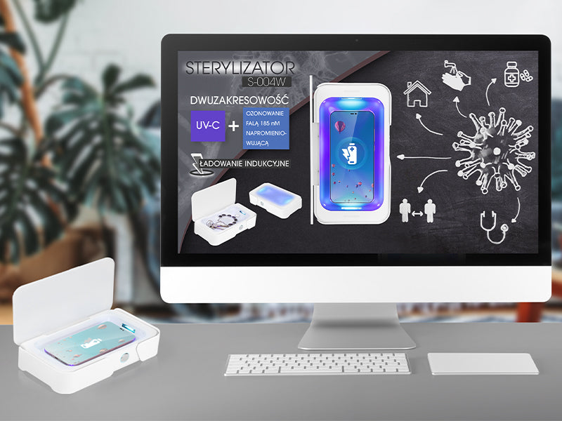3in1 Ozone UV-C Sterilizer Wireless Charging Batteries included no
