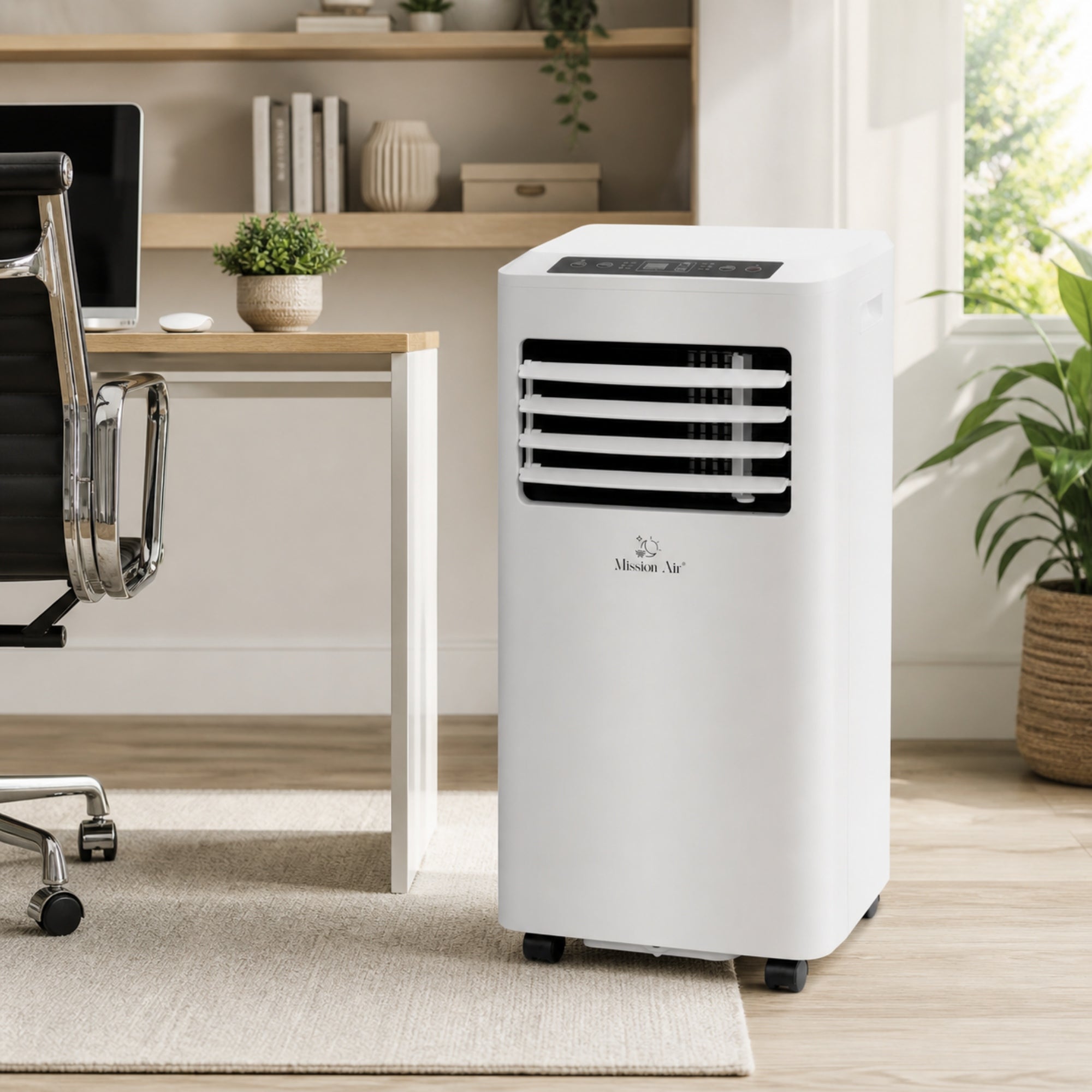 3in1 PORTABLE AIR CONDITIONER Mission Air 2,6kW +dehumidifier 24l/24h TIMER WiFi Manufacturer code Klimatyzator mobilny Mission Air COOL 2,6kW