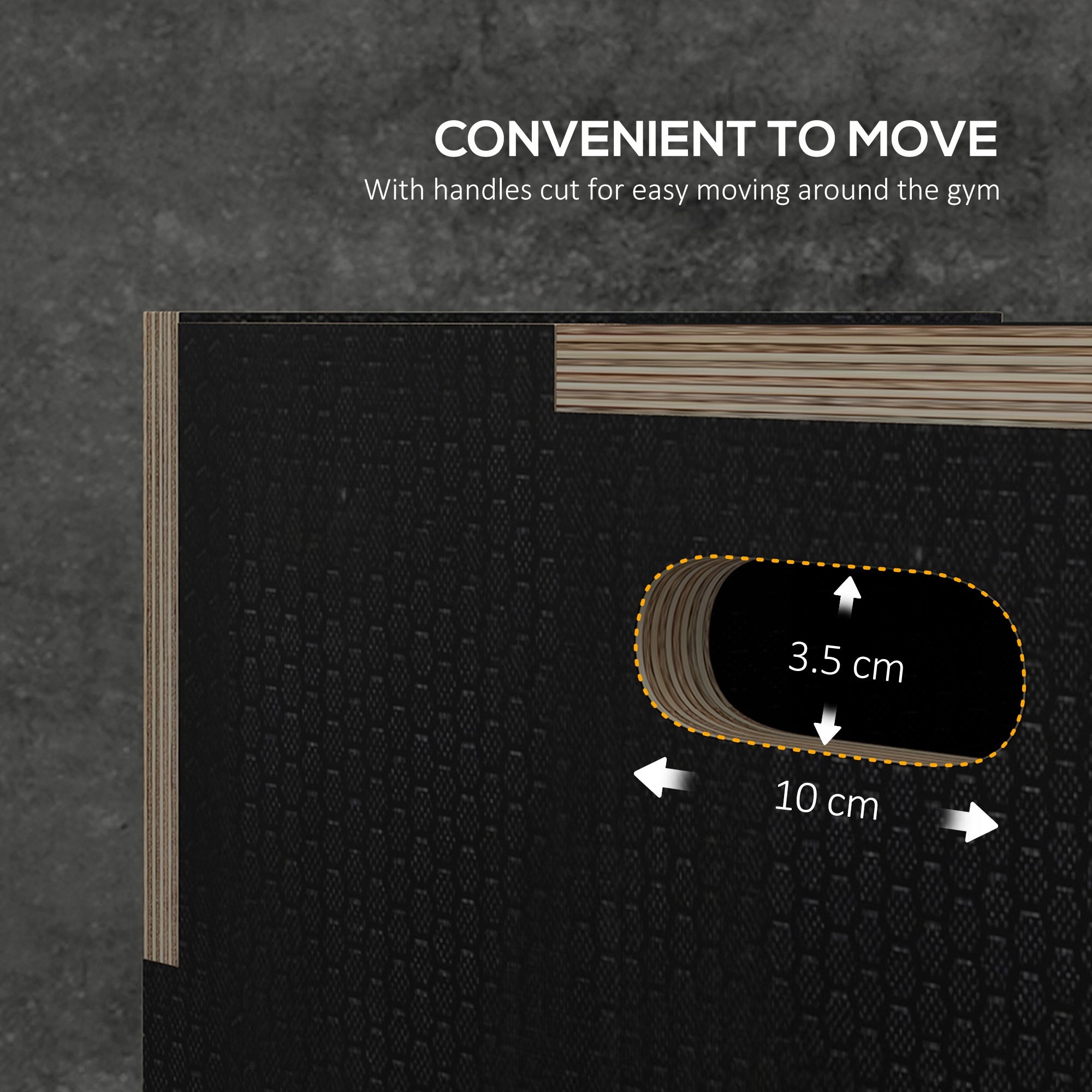 3in1 Plyo Box, Jumping Box, Plyometric Platform 40,5x35,5x30,5 cm Brand sportnow
