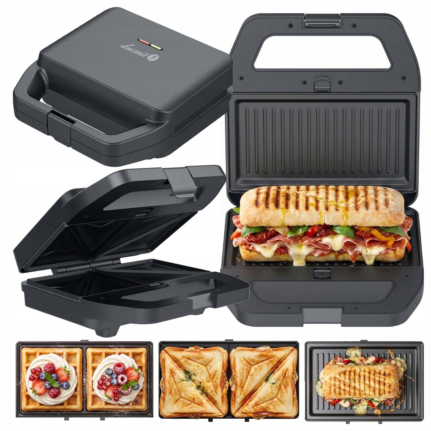 3in1 Sandwich Toaster Waffle Iron Replacement Tile ILAG Dishwasher Safe