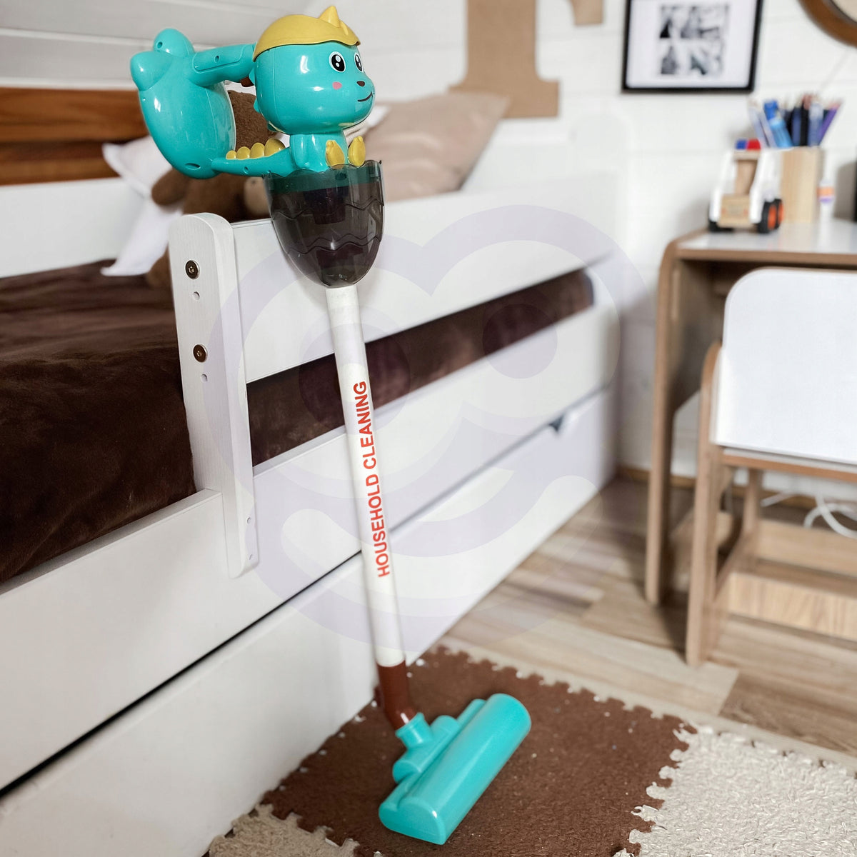 3in1 Vertical Vacuum Cleaner for Kids Dinosaur Suction Function Light Edu WOOPIE Packaging status original