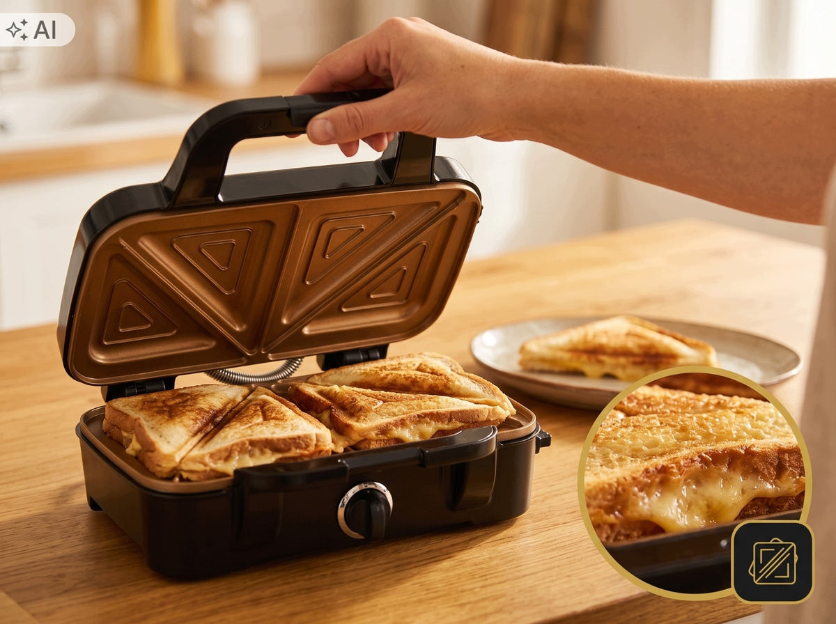 3in1 Waffle Iron Contact Grill Interchangeable Nonstick Plates Manufacturer code sk_3307
