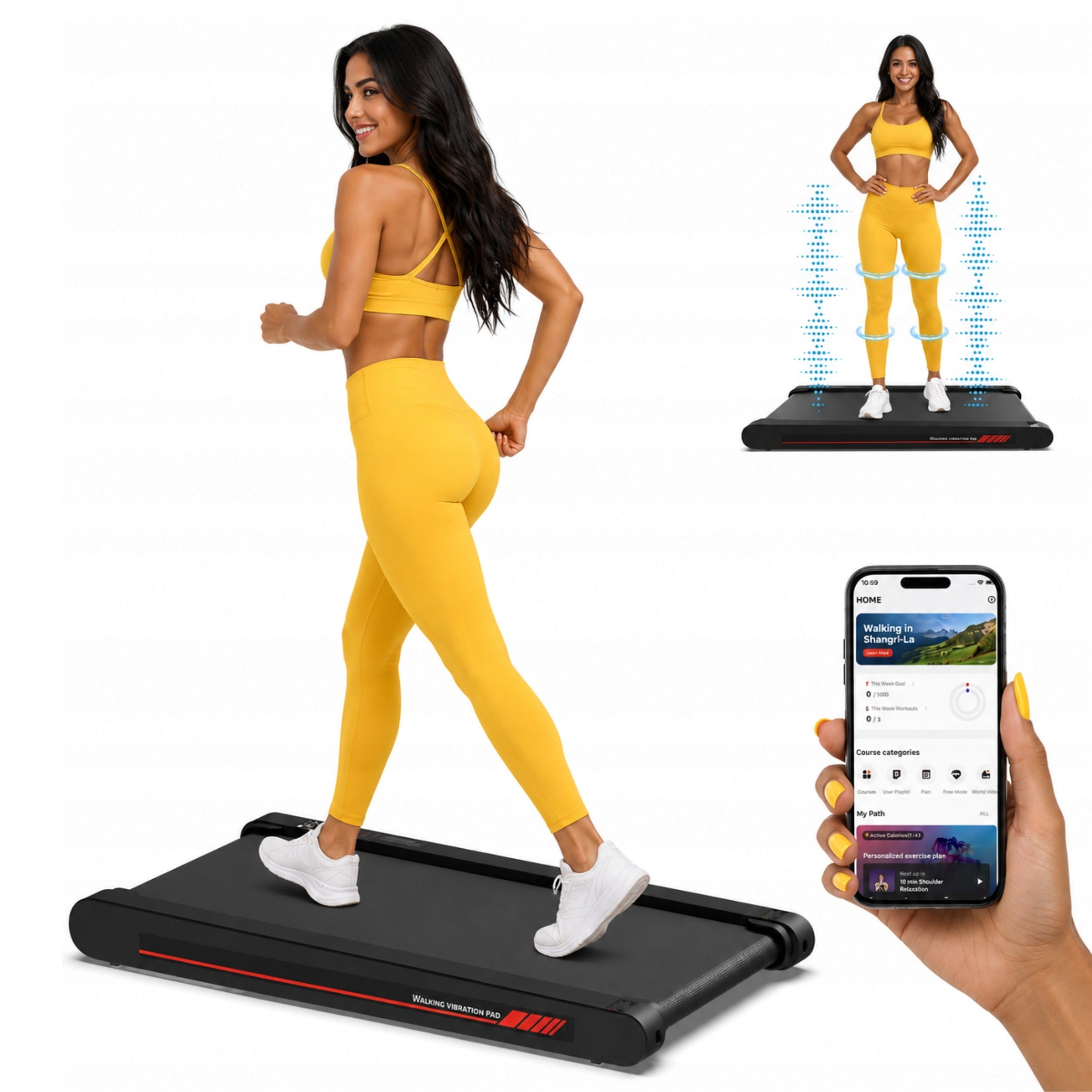 3in1 electric treadmill with vibration Sperax Bluetooth application up to 6 km 150kg