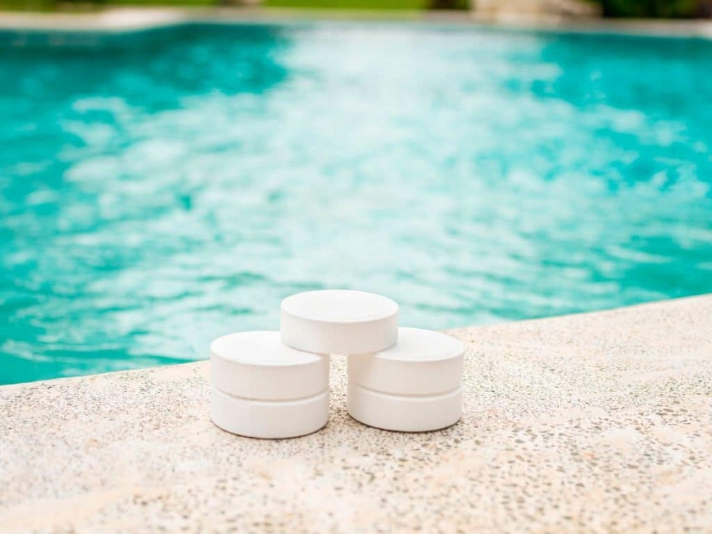 3kg CHLORINE FOR POOL CHLORINE MULTIFUNCTION TABLETS 20g JACUZZI CHEMISTRY Weight 3 kg